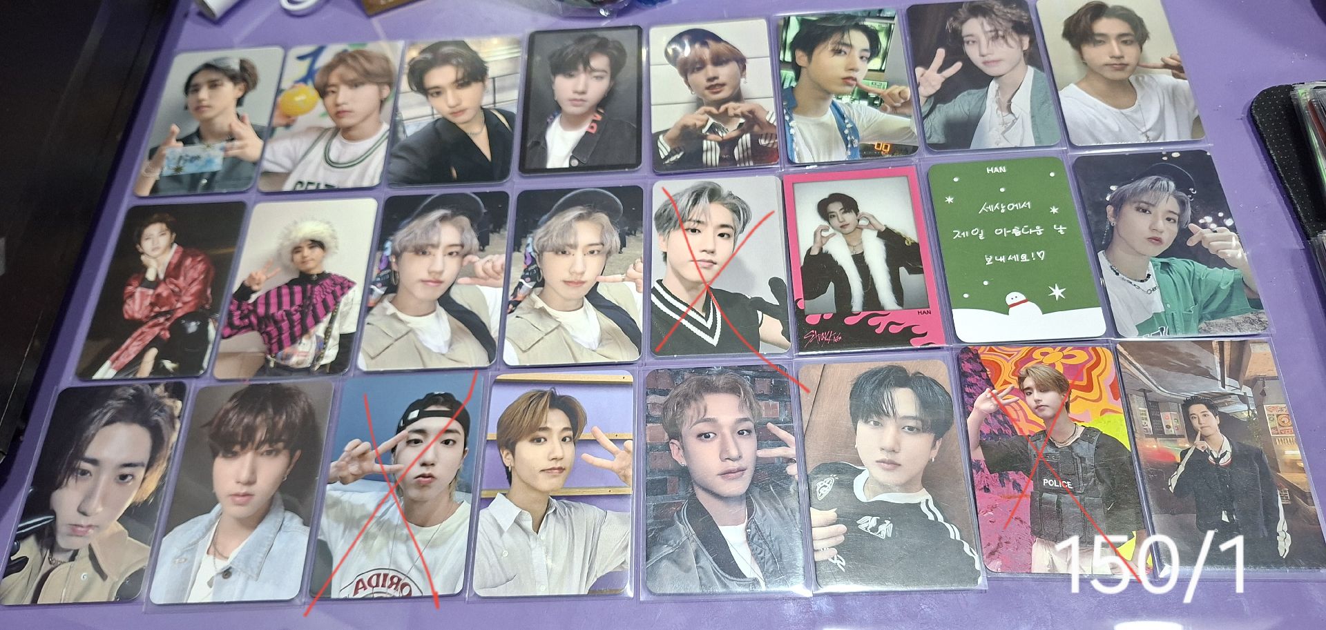 Stray kids Han Bang Chan Changbin 韓知城 方燦 徐彰彬 150/1