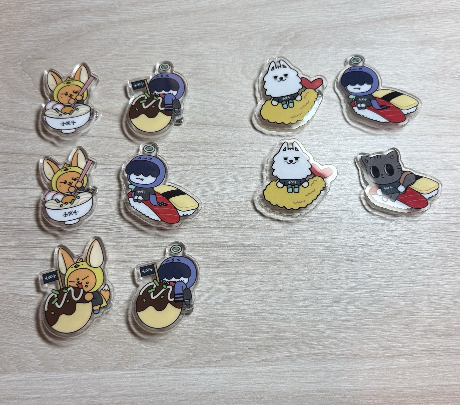 TXT 日巡場限徽章 章魚燒 炸蝦 壽司 黃春 勇猛 松喵 哼呀寧