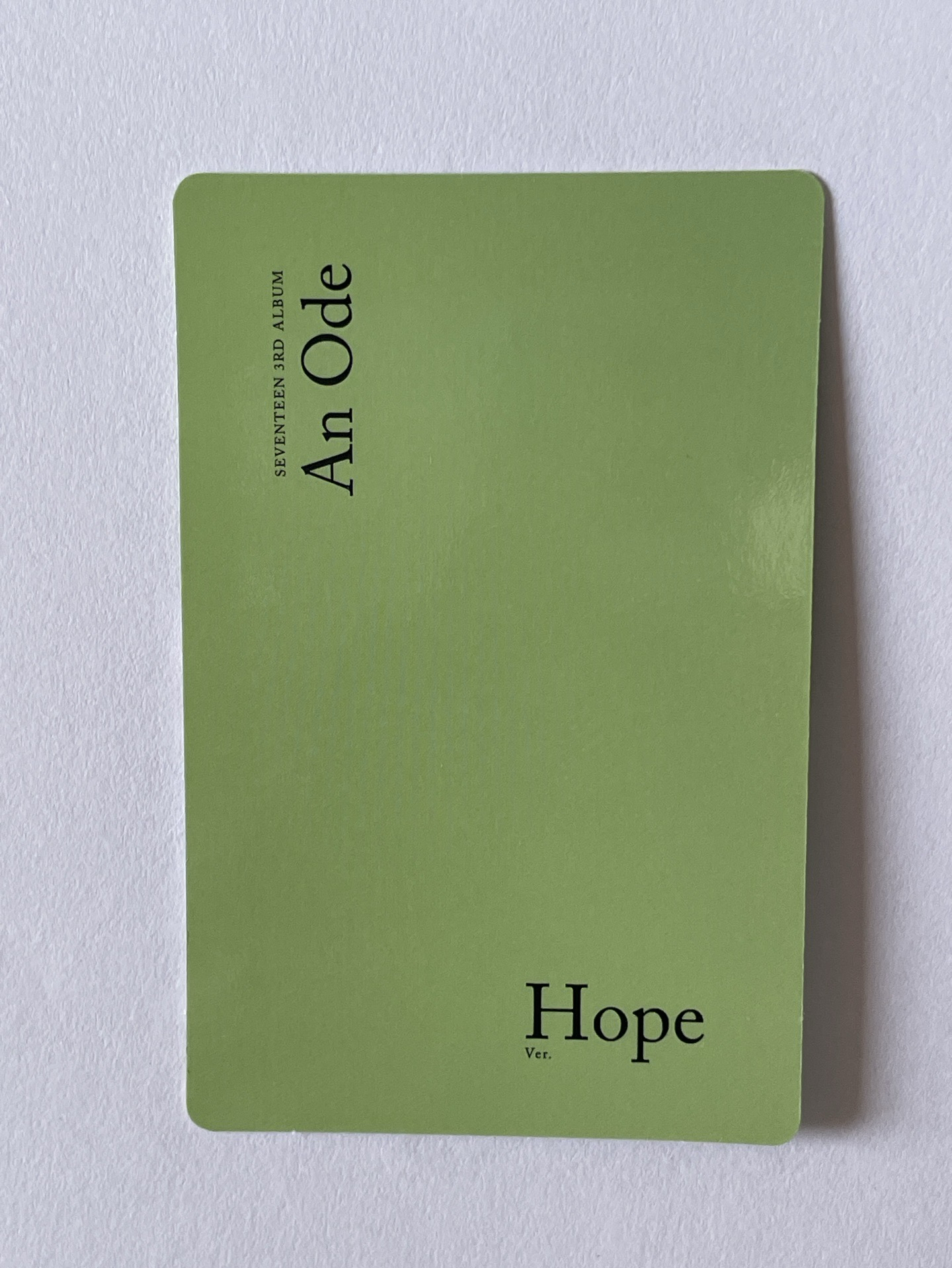 seventeen 正規 三輯 an ode hope 綠版 貝雷帽 專輯 小卡 DK