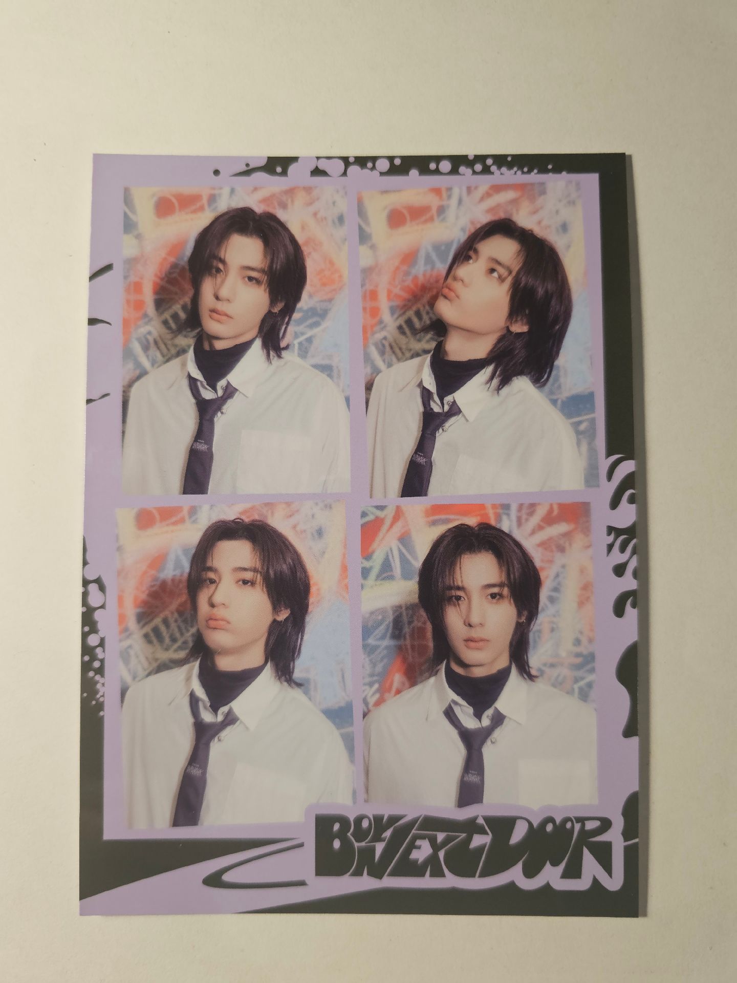 Boynextdoor mini2李涵人生四格卡