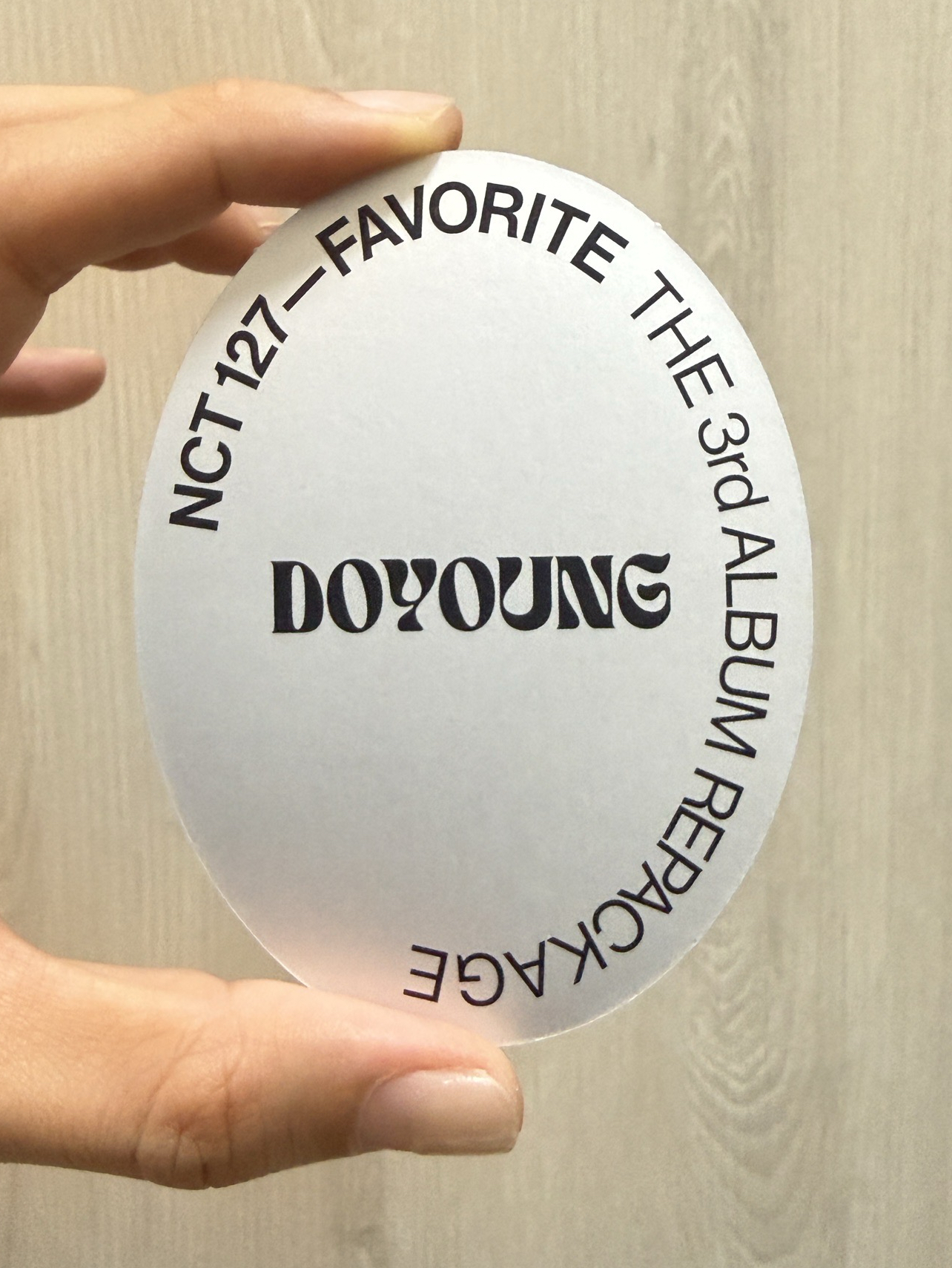 NCT127 FAVORITE 道英橢圓銀卡