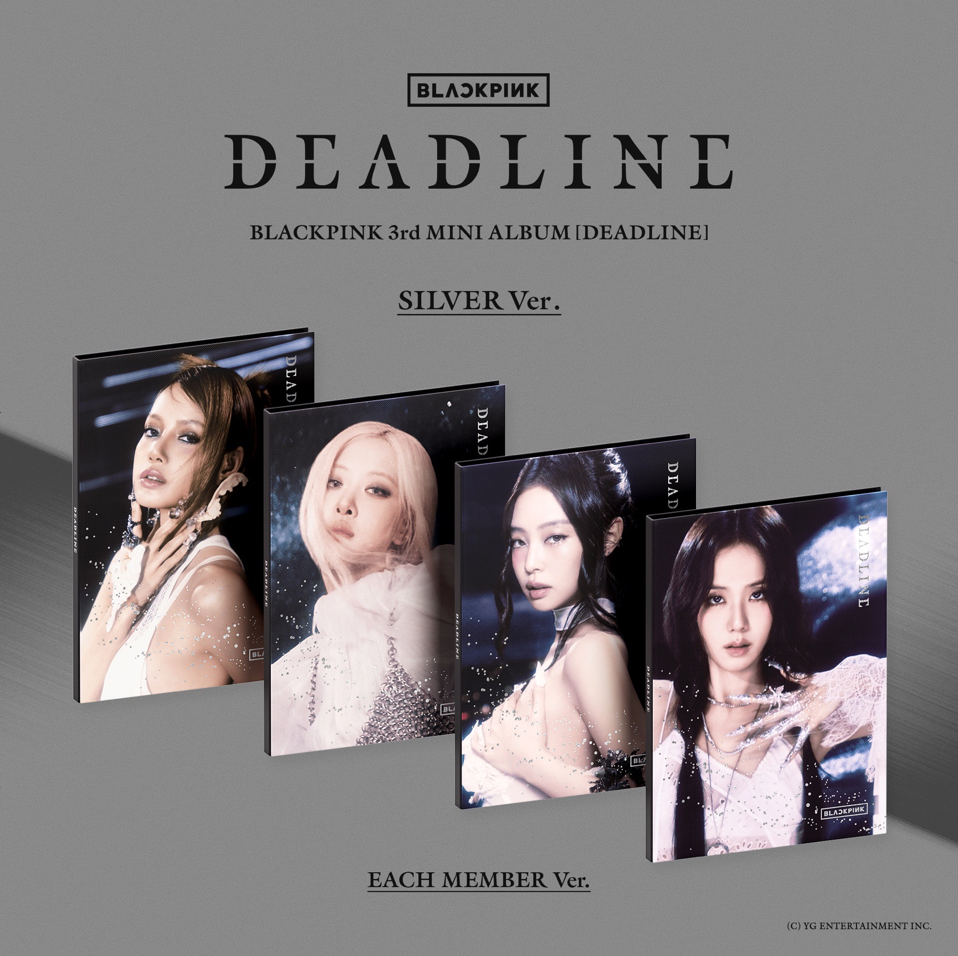 現貨！BLACKPINK｜3rd MINI ALBUM [DEADLINE] SILVER Ver.｜單封