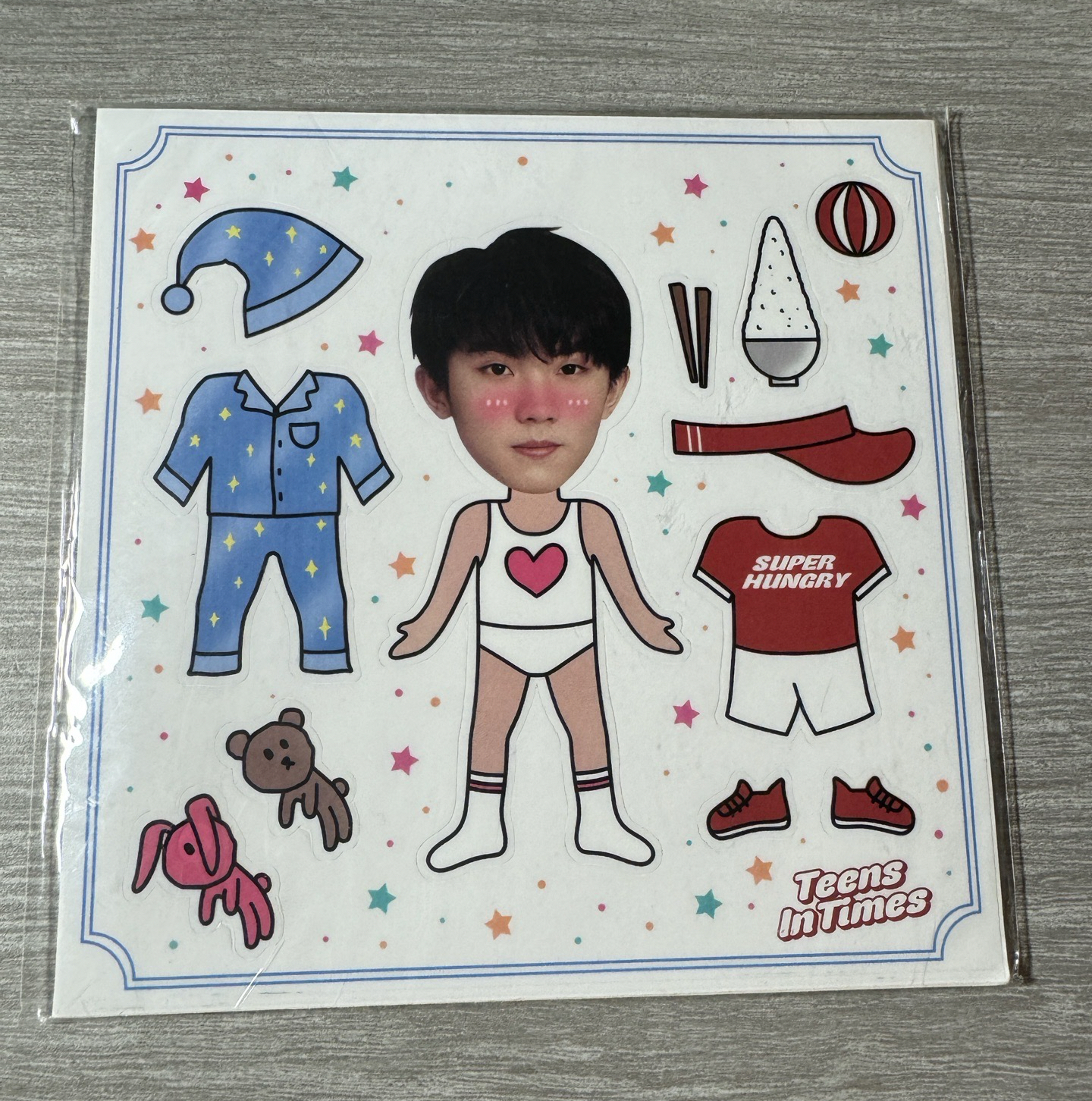 一專貼紙（一套七人）