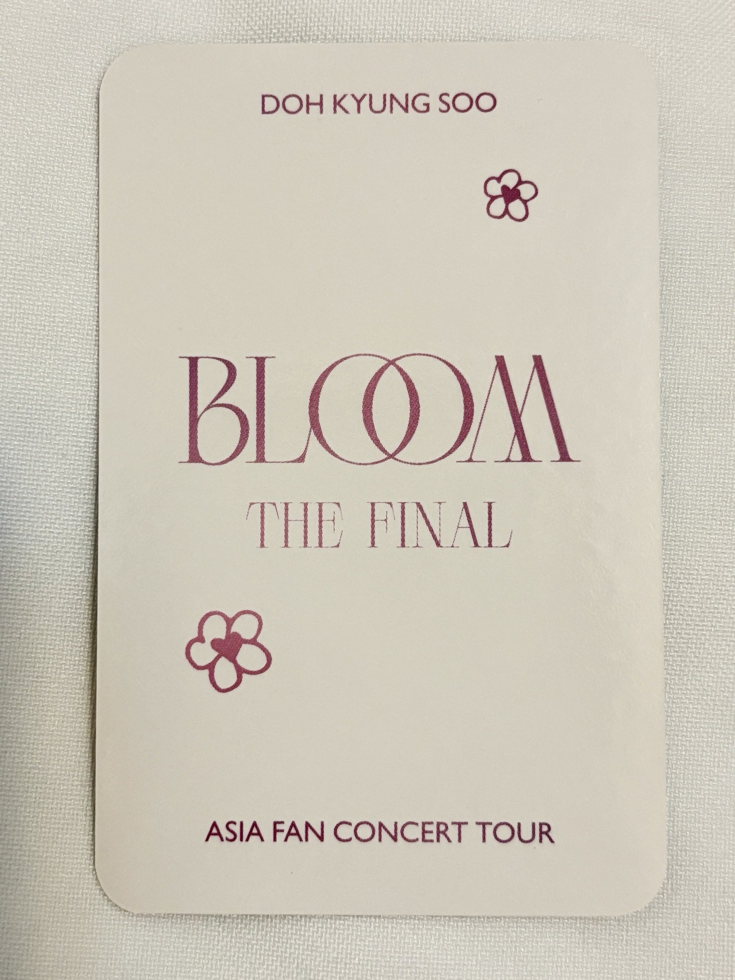 都敬秀(D.O.)  BLOOM 安可場 滿額卡