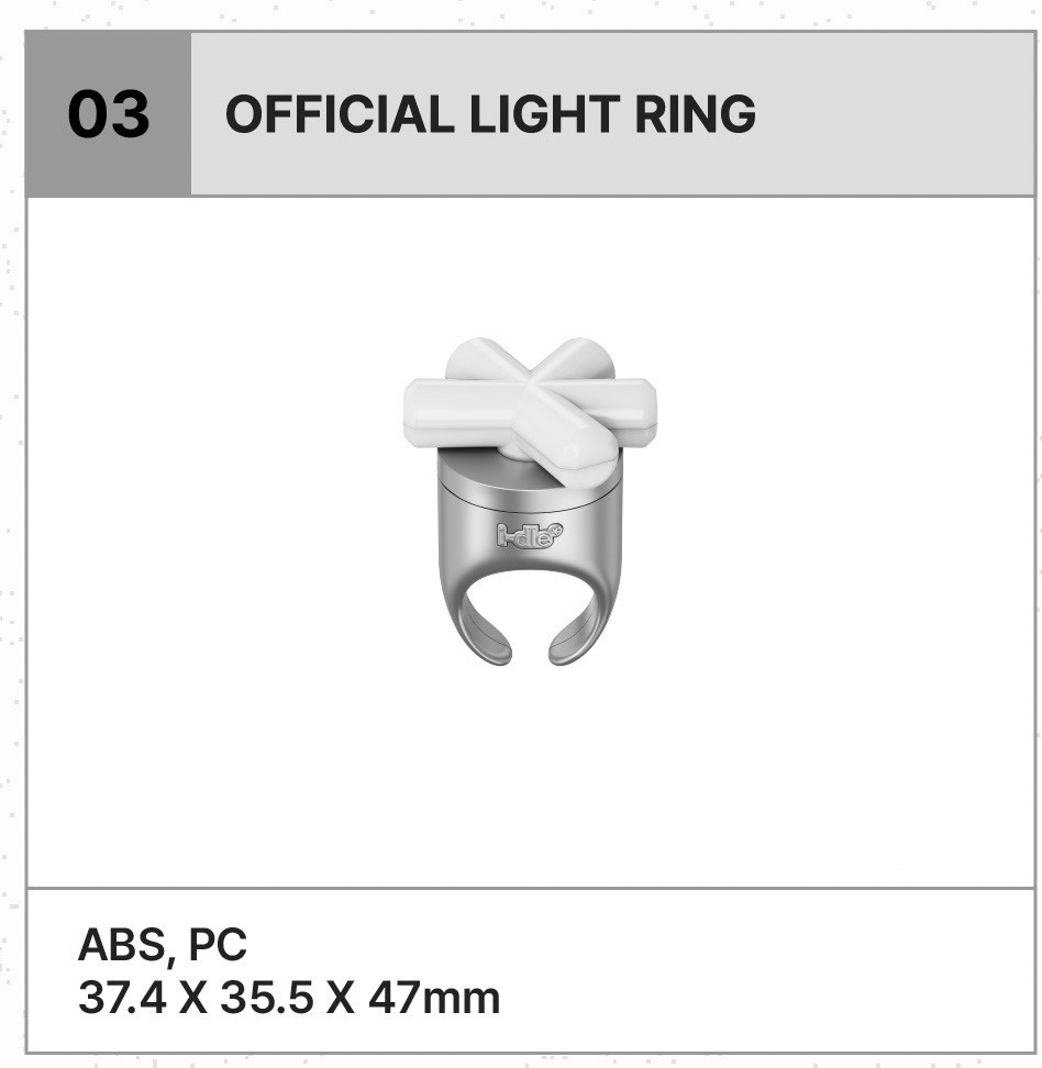 i-dle 三代手燈含卡+手燈戒指 台北場可收到