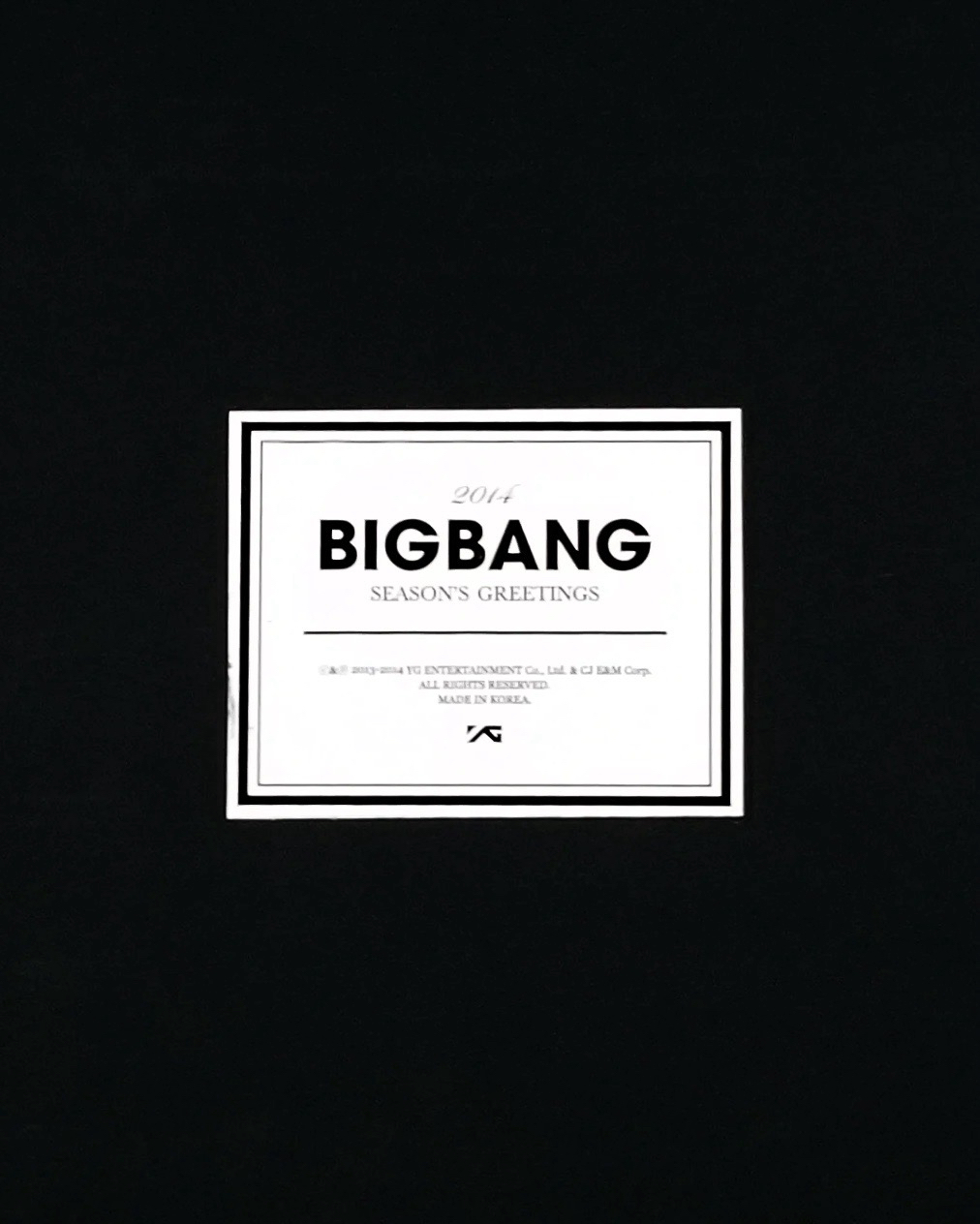 BIGBANG 2014 Season's Greeting