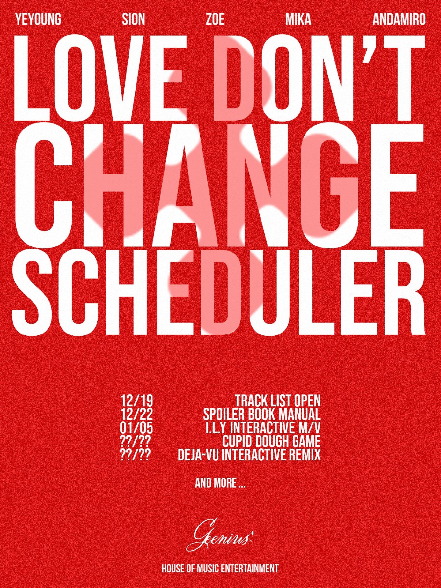LOVE DON'T CHANGE