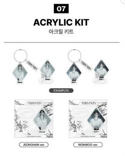 JxW 壓克力鑰匙圈