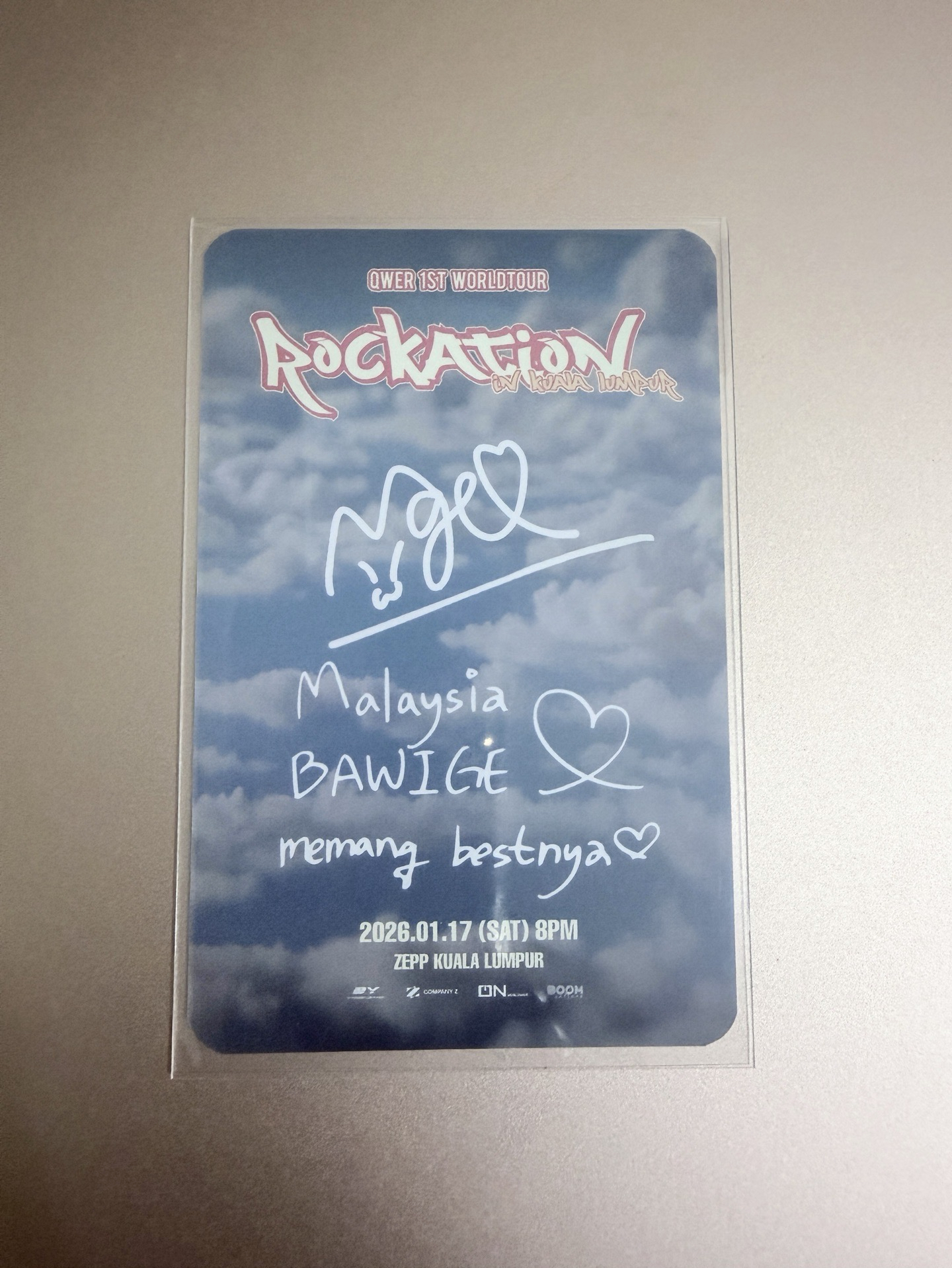 QWER吉隆坡VIP入場卡塔