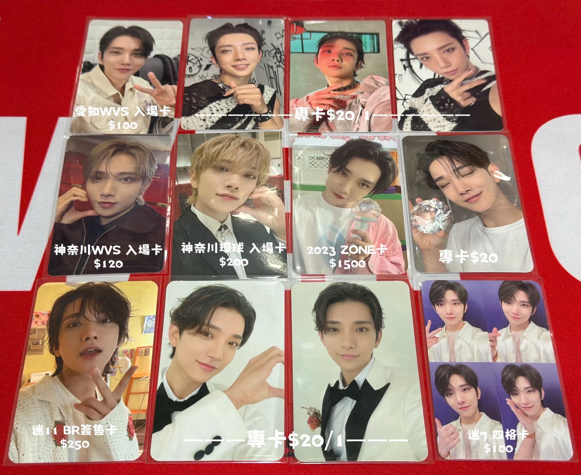 Joshua 洪知秀 入場卡/粽卡/專卡