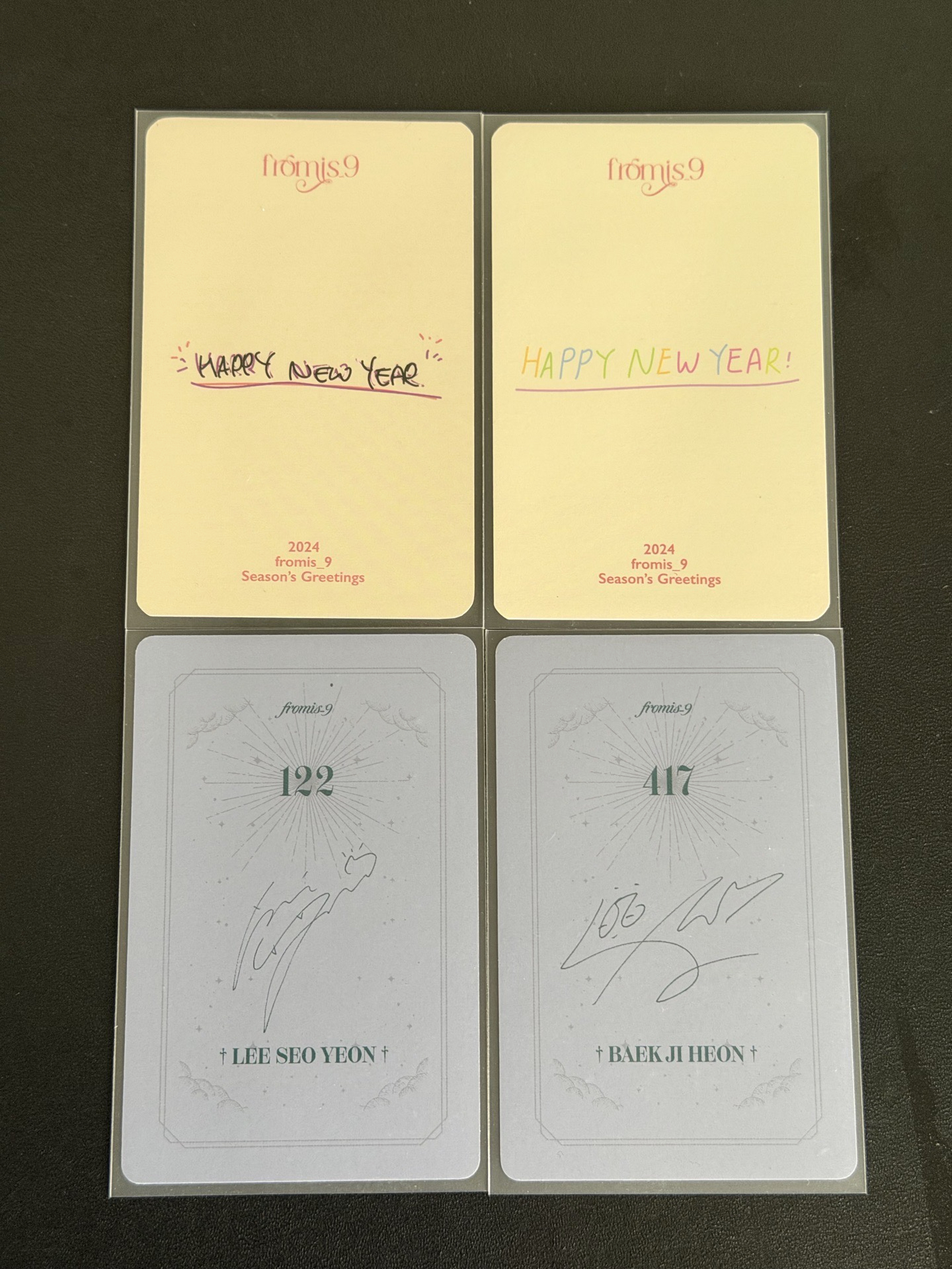 fromis_9 年曆小卡 淵白合售