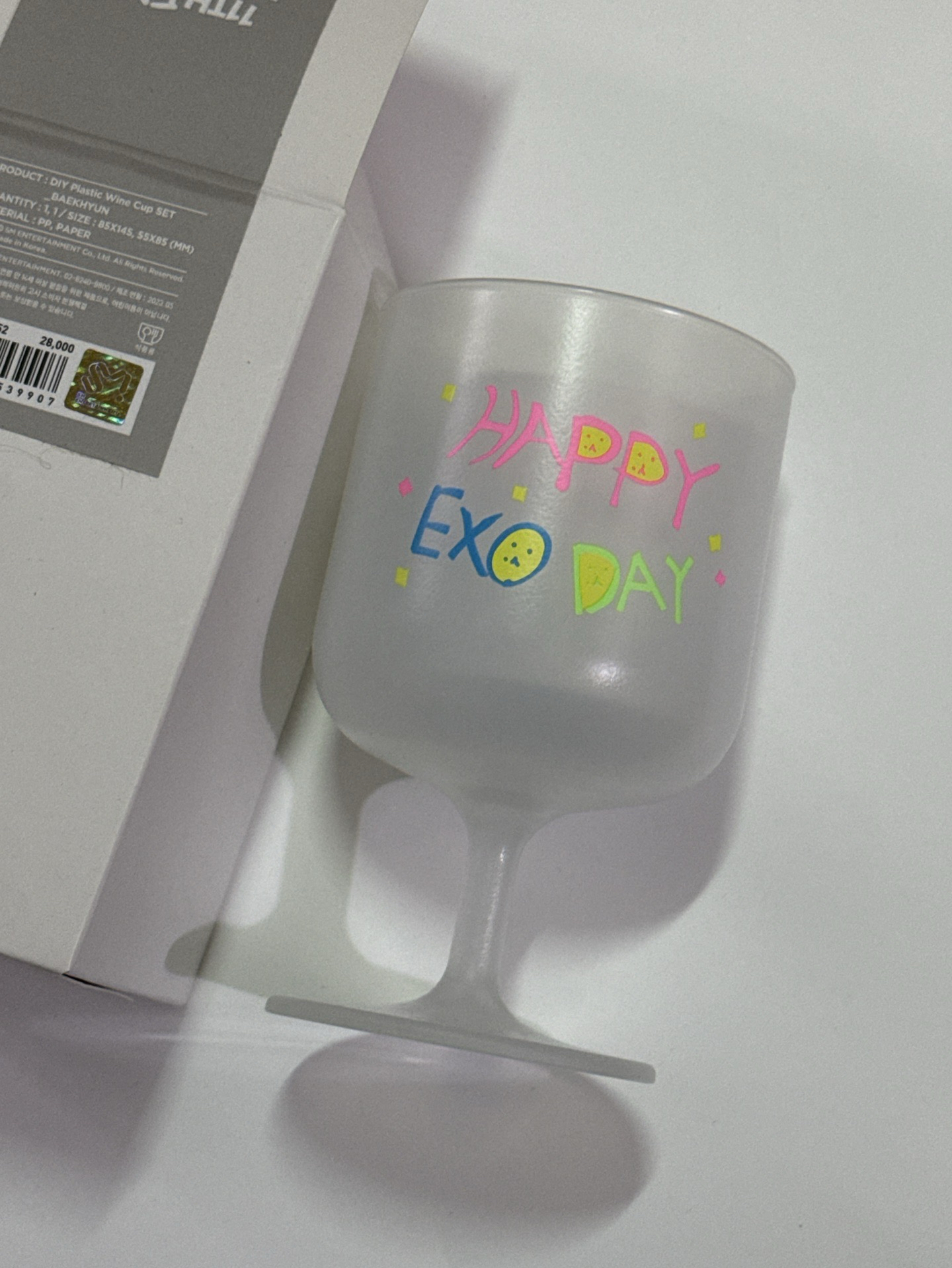 伯賢 11th Anniversary 玻璃杯  無小卡