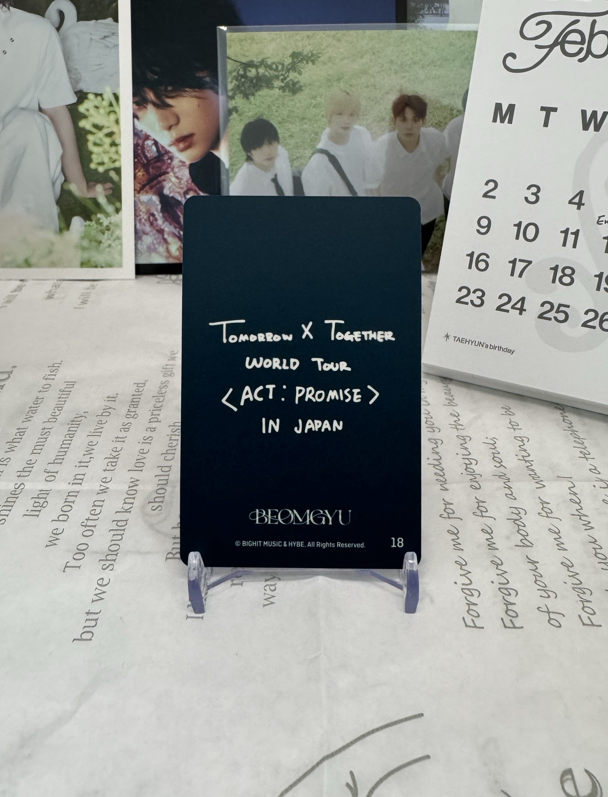 TXT 崔杋圭 日巡 隨機卡 pvc卡 ACT PROMISE