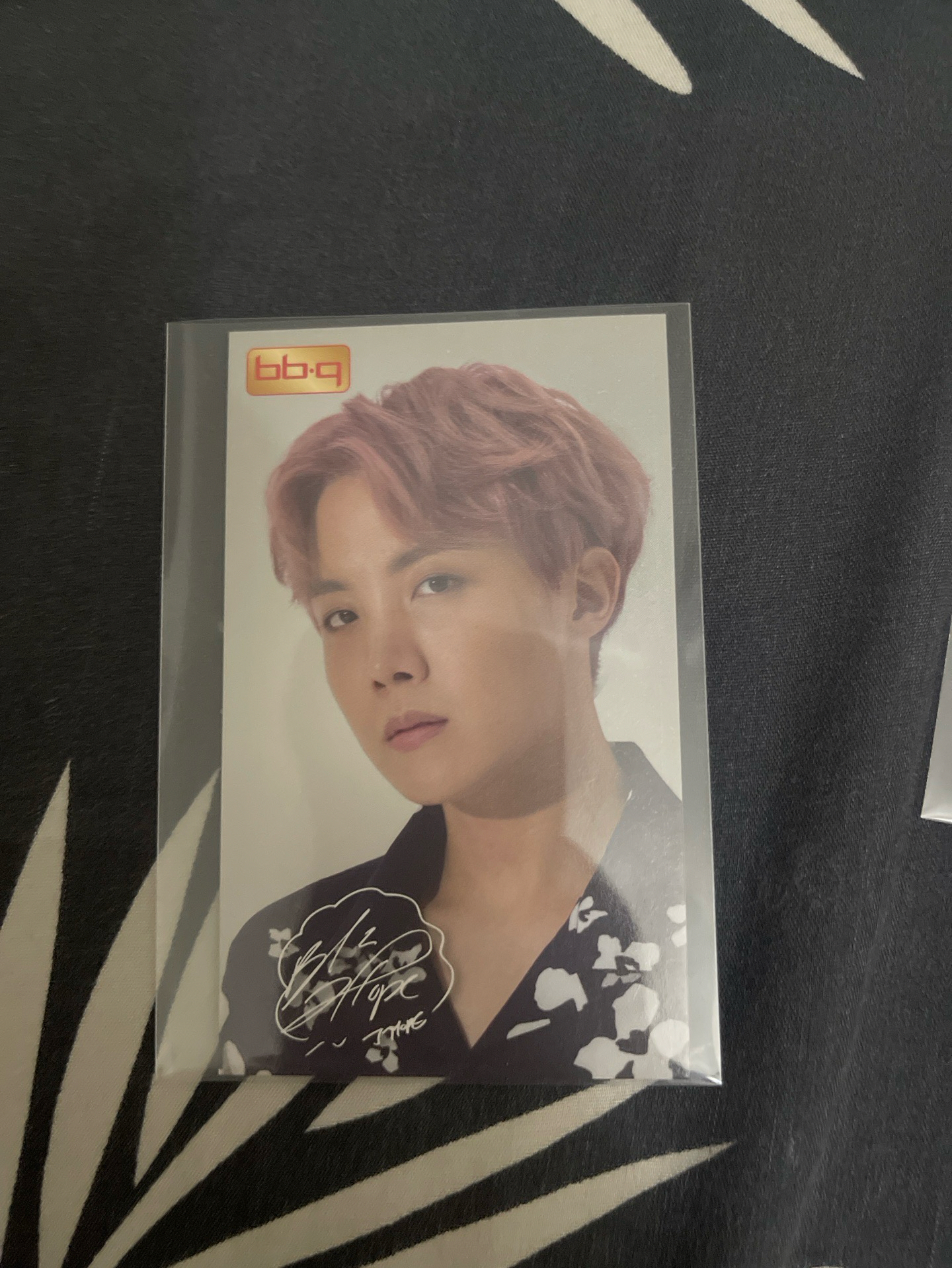 BTS BBQ炸雞代言 小卡