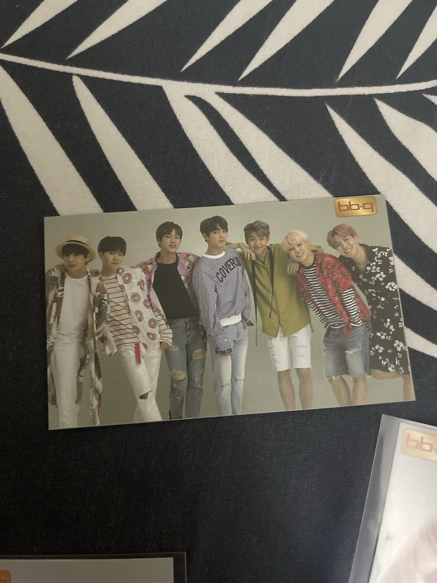 BTS BBQ炸雞代言 小卡