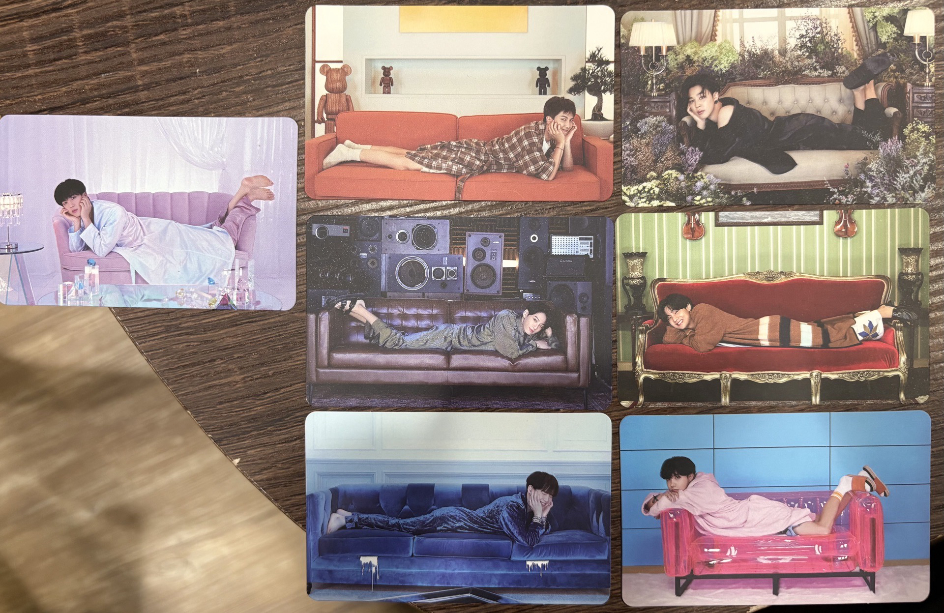 防彈 BE豪華版 固卡 一套七位