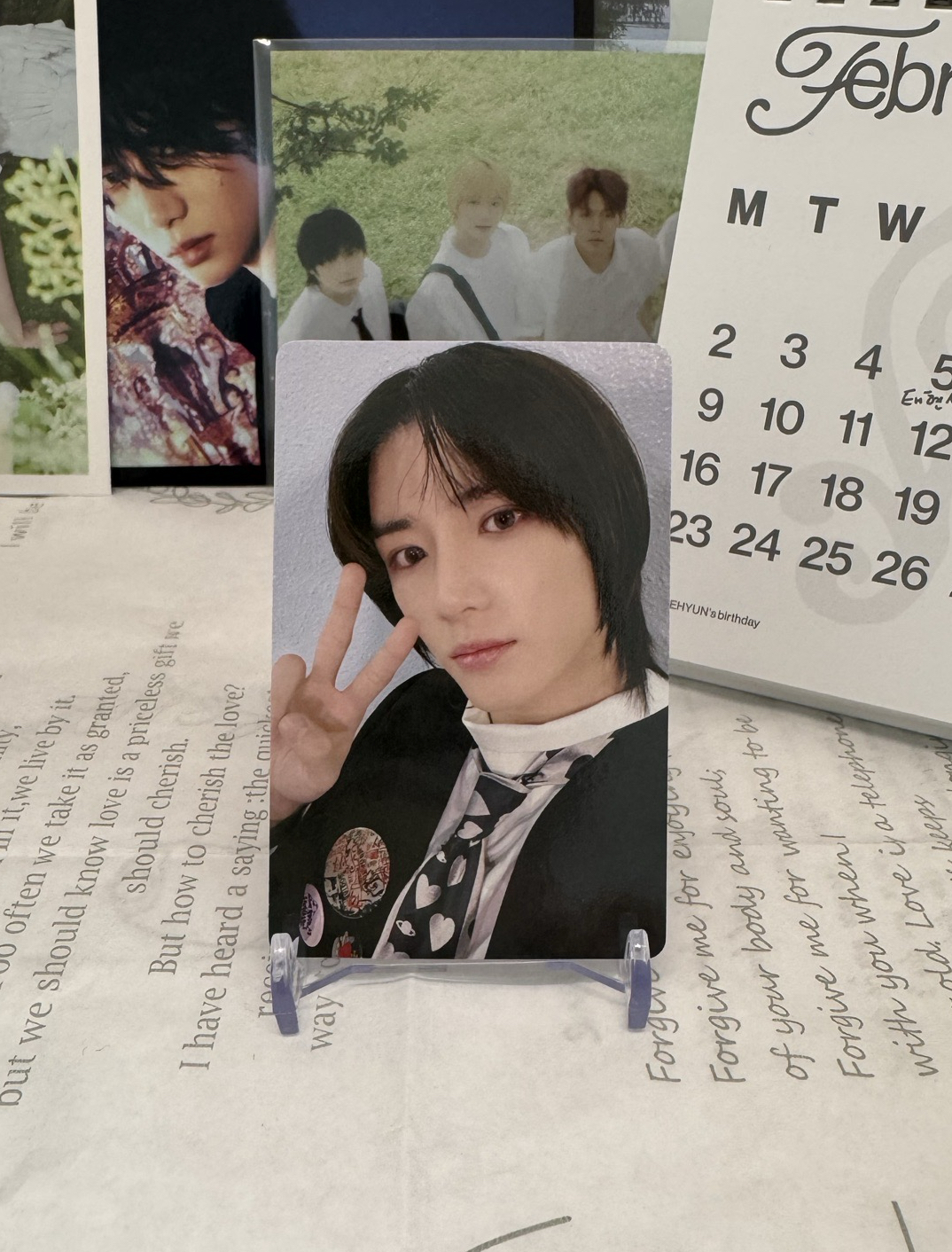 TXT 崔杋圭 yzy 一直娛 簽售卡 中背卡 祝MOA們好運旺旺