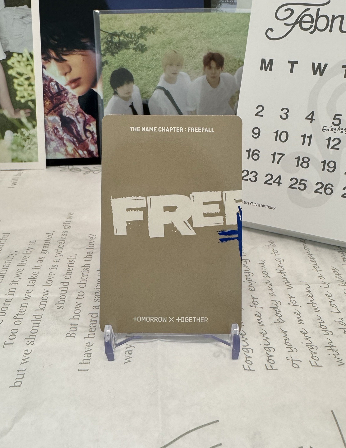 TXT 崔杋圭 正三 電子專A 專卡 FREEFALL