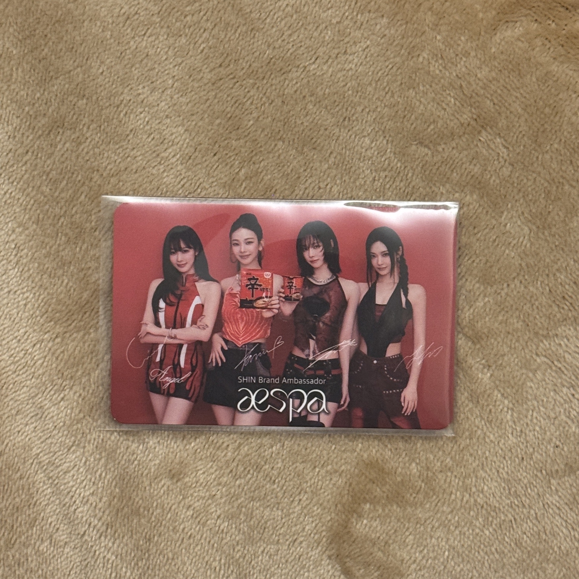 aespa 團卡 辛拉麵代言卡（一定要看圖三）