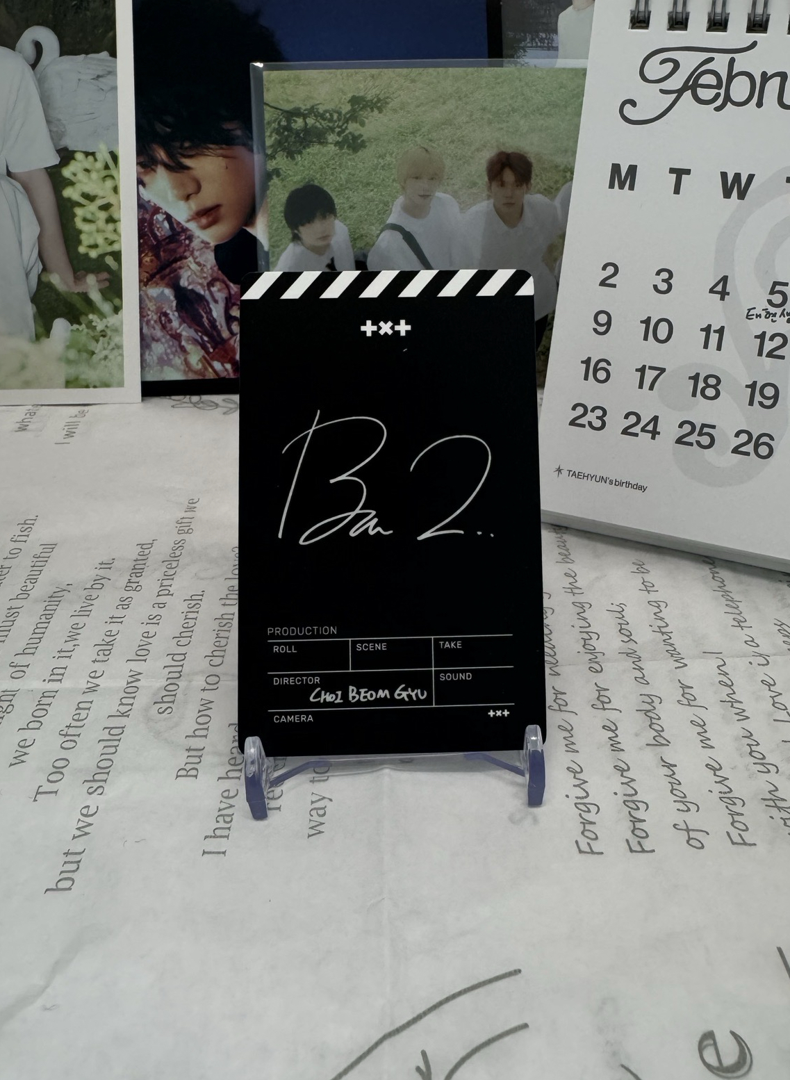 TXT 崔杋圭 23年曆卡 Backstage