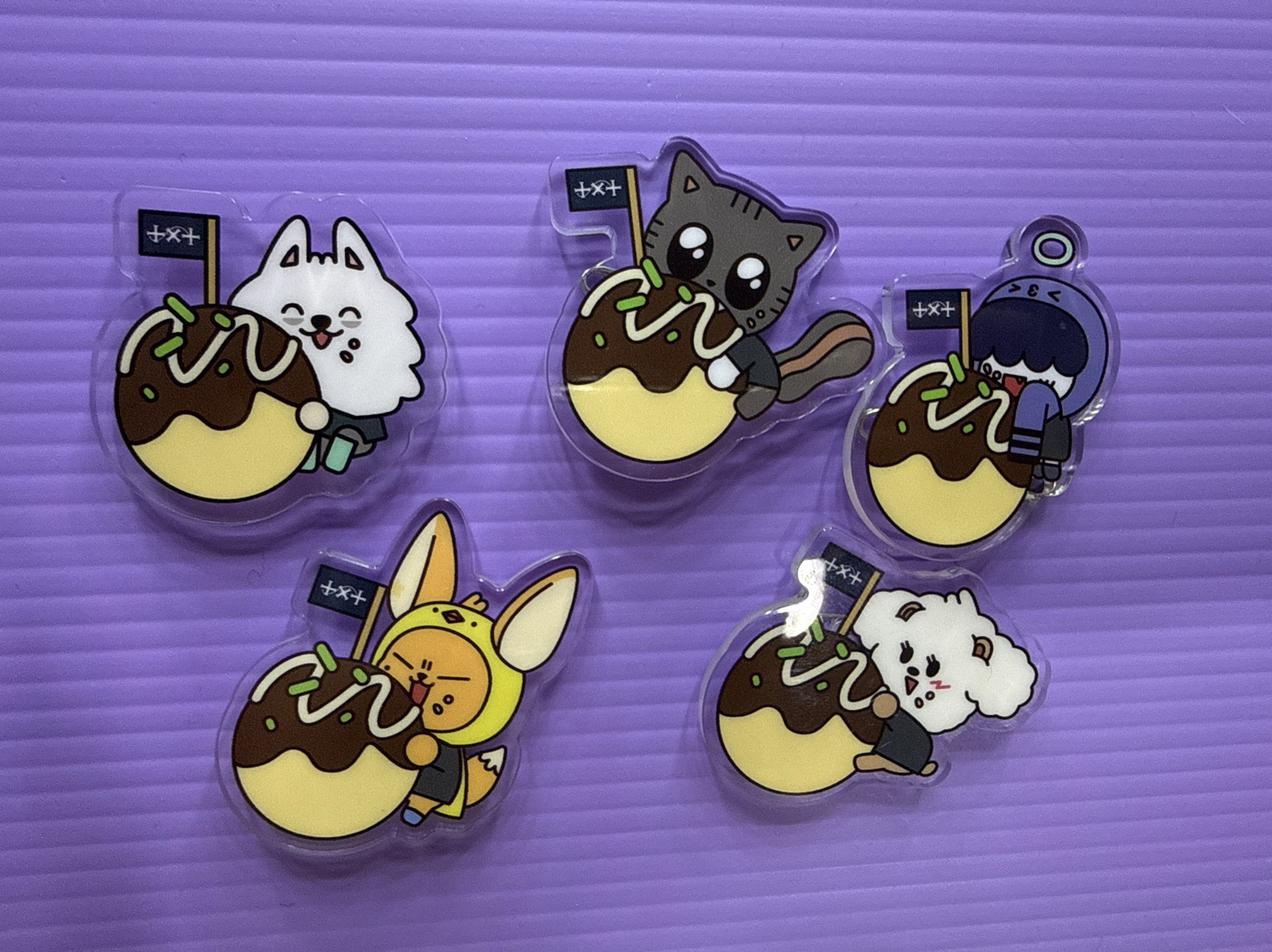 日巡章魚燒徽章（一套）