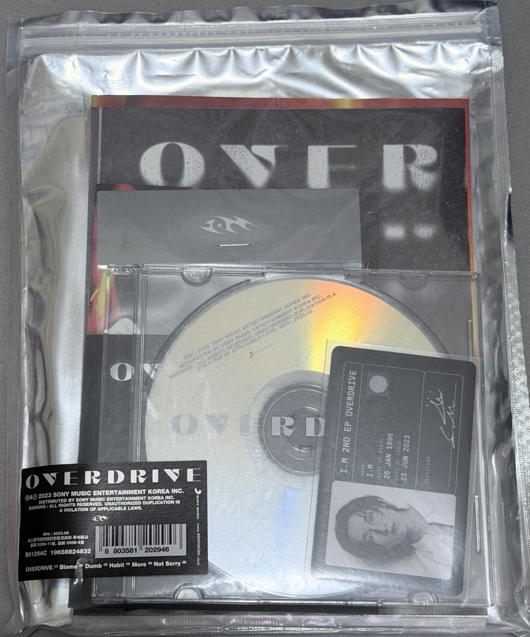 任創均 I.M（MONSTA X）迷你專輯OVERDRIVE-METAL版（空專）