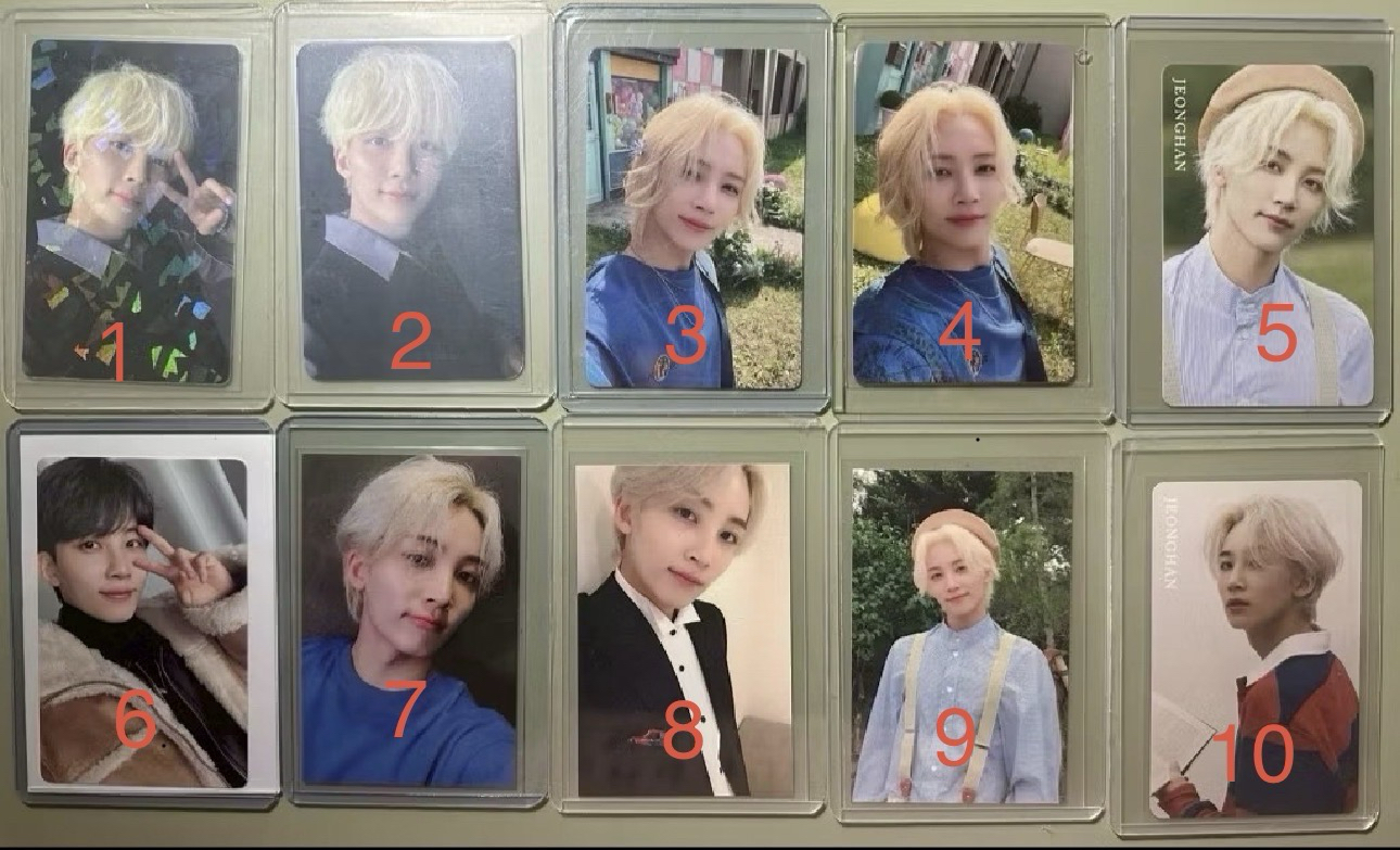 淨漢 JEONGHAN 公放 一直娛 特典 小卡