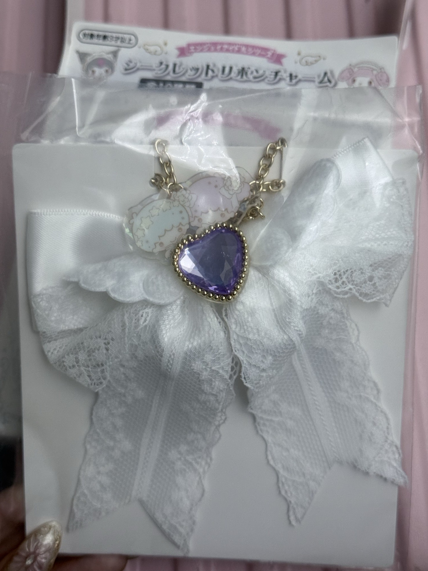 純白天使手燈蝴蝶結 雙子星