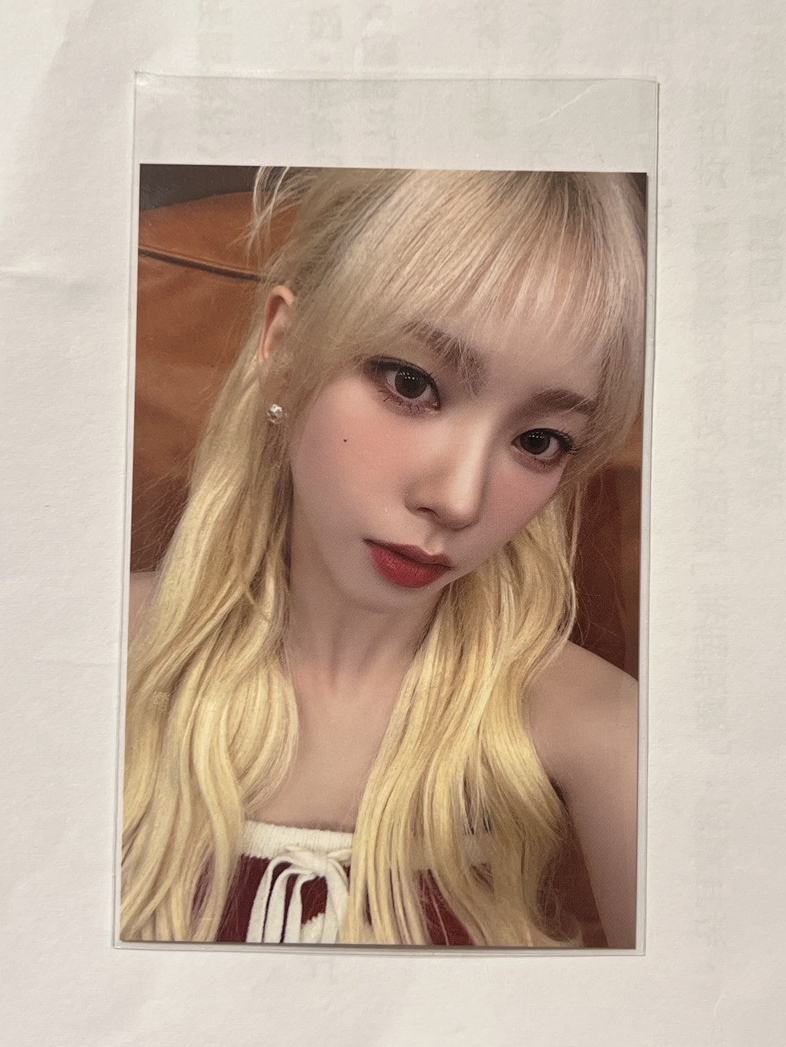 aespa MY WORLD 華納 特典卡 B版金髮柚