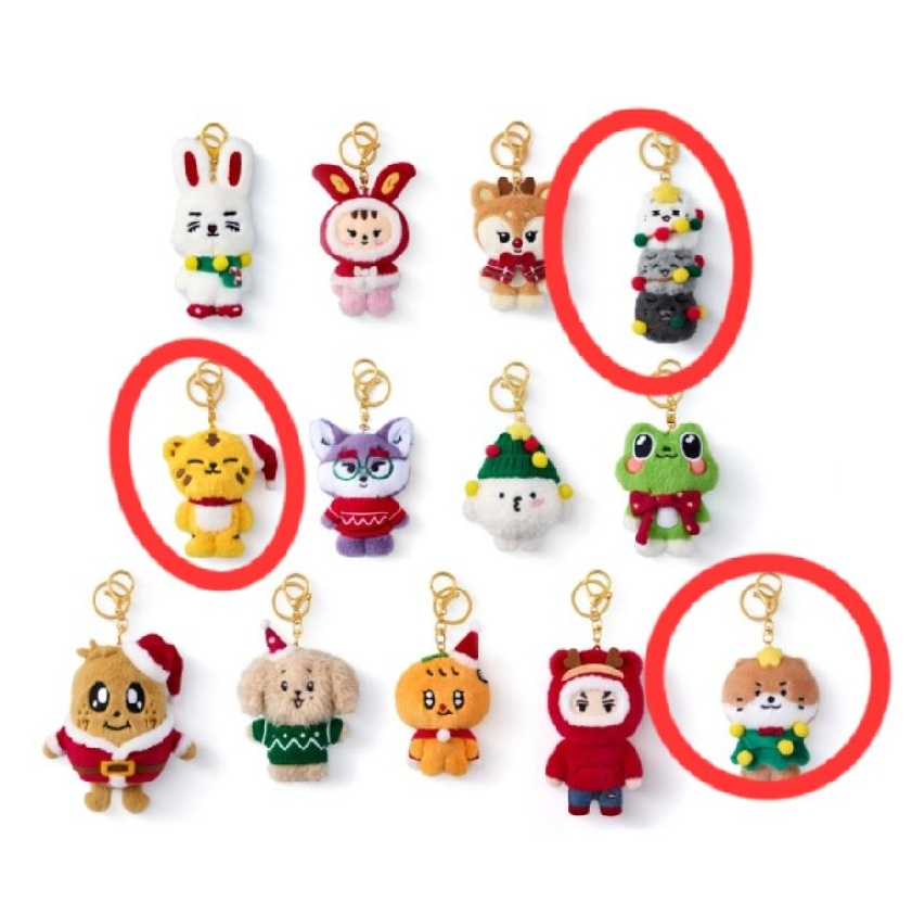 聖誕Miniteen 鑰匙圈