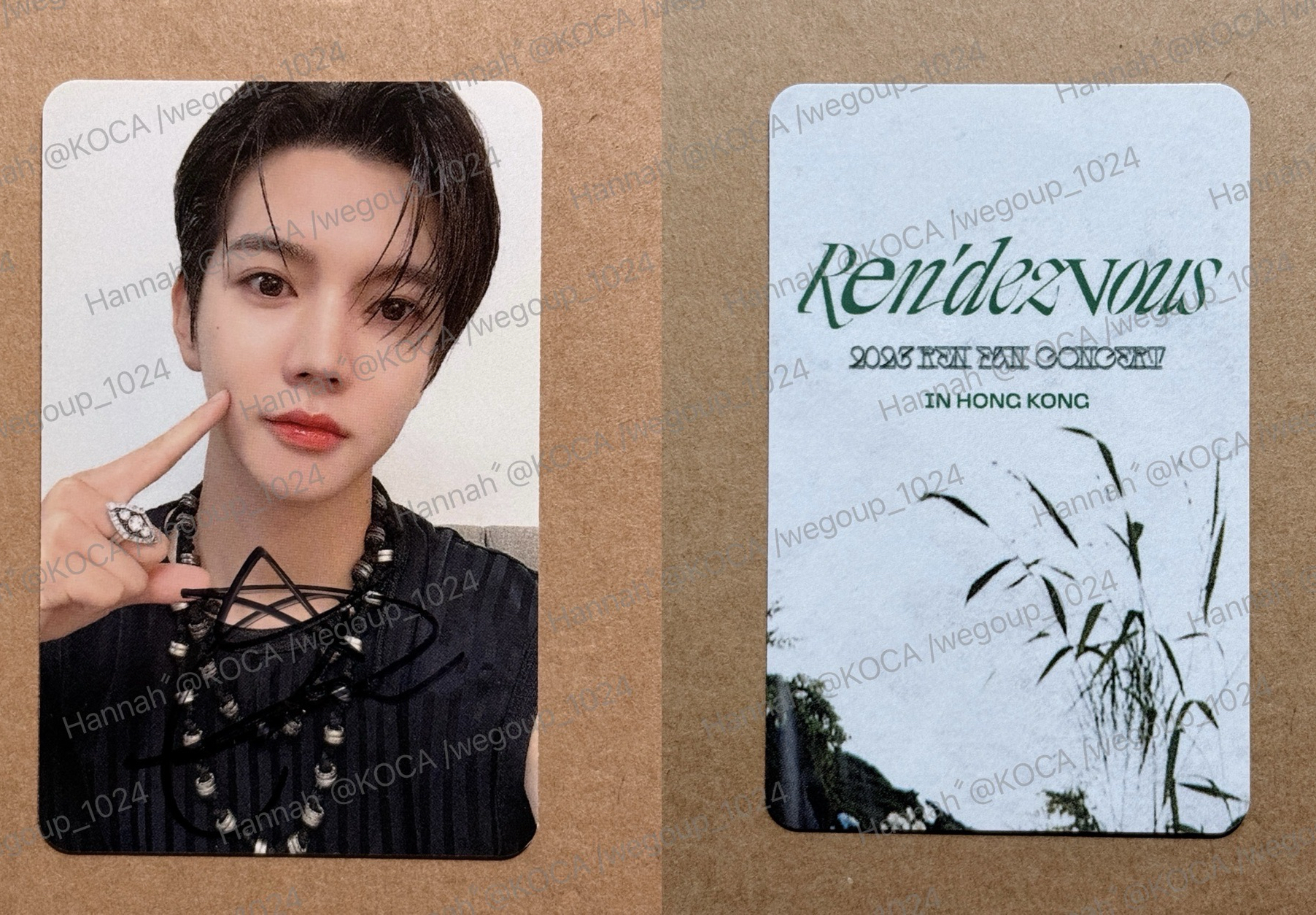 REN 2023 香港飯控 親簽 小卡