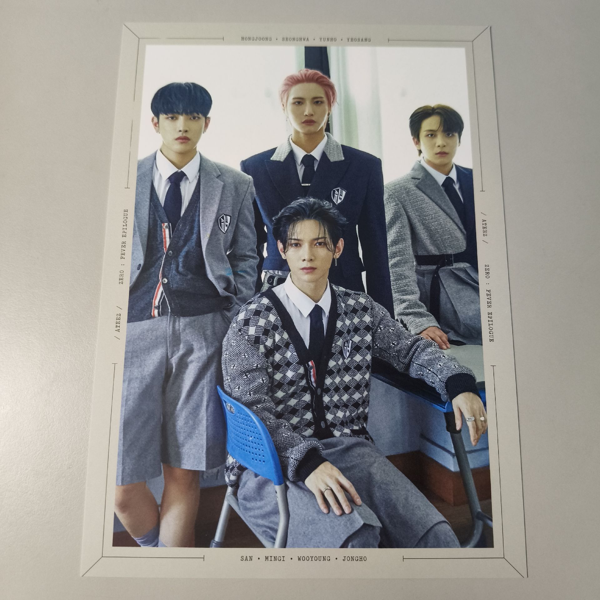 FEVER 歌詞卡/明信片 中星尚鍾