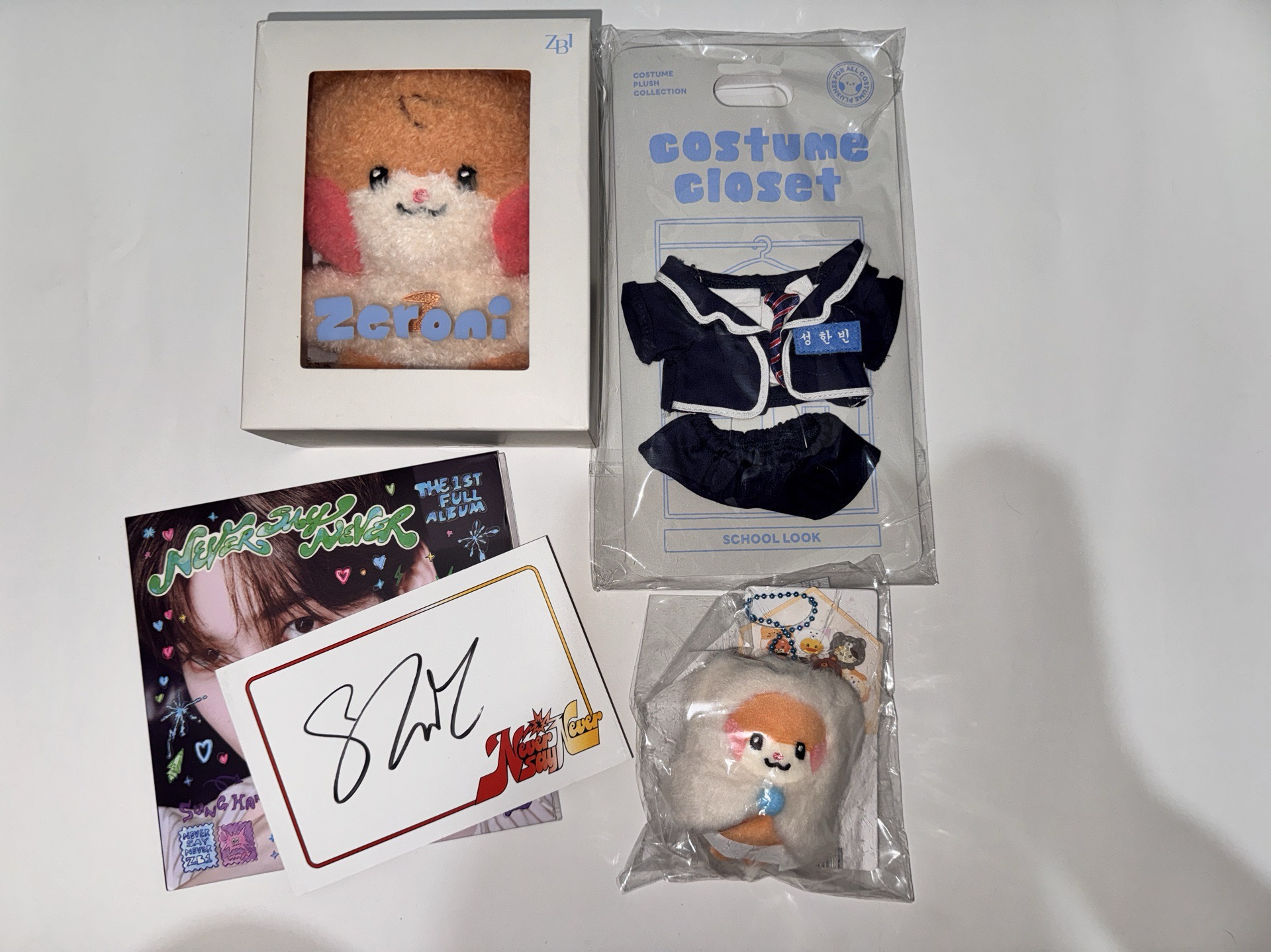 韓彬卡盤+校服娃簽專