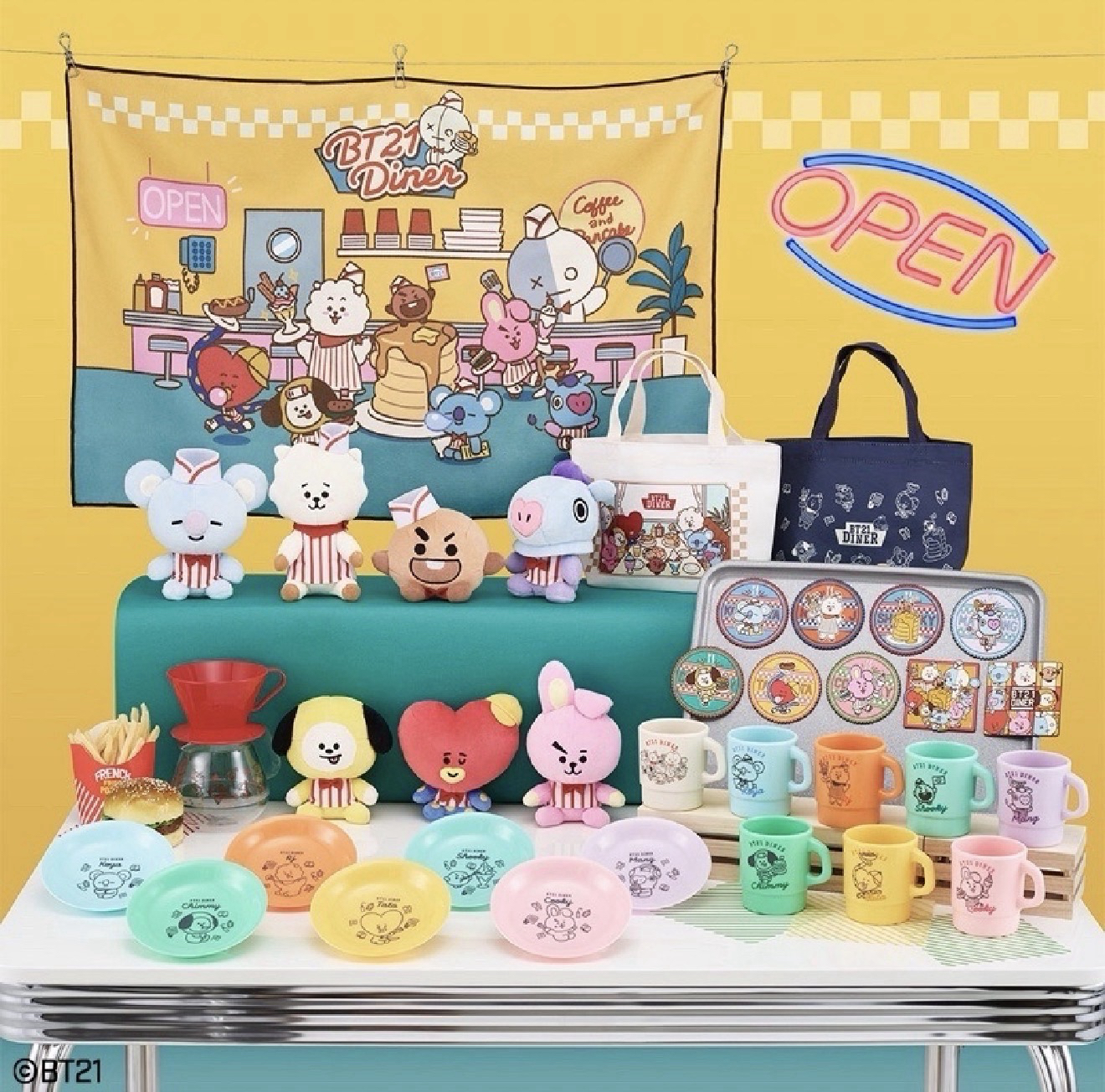 日本一番賞，BT21 Diner 娃娃