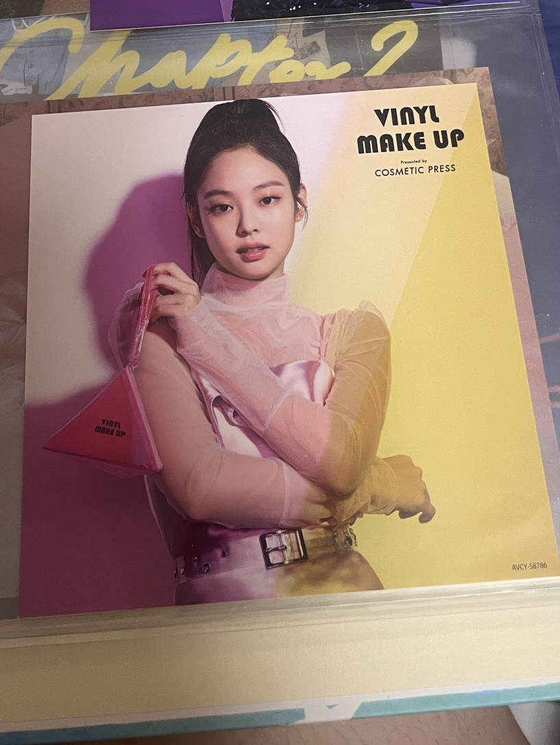 BLACKPINK JENNIE 資生堂 官方代言貼紙 多帶三