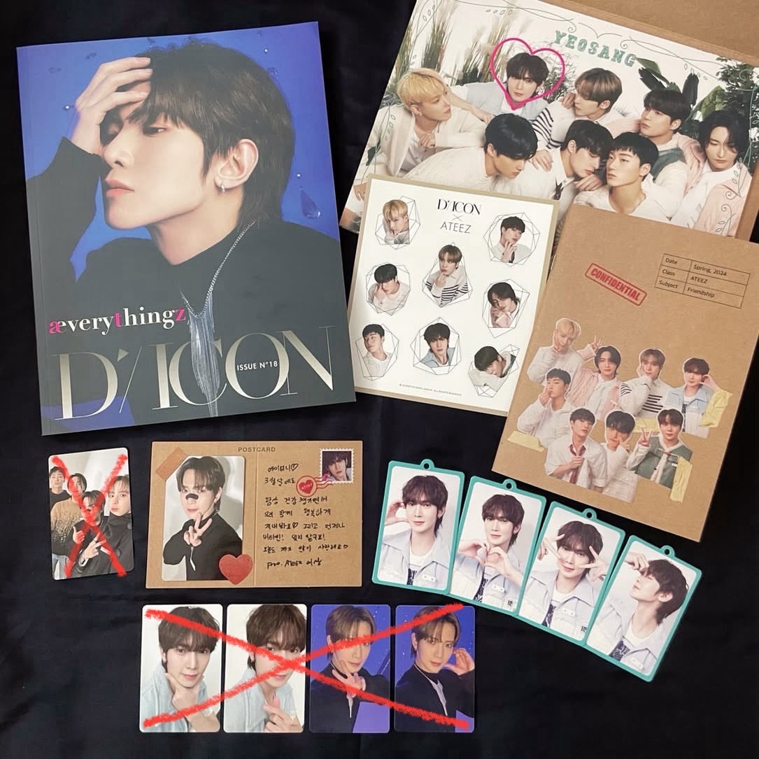 ATEEZ 呂尚 DICON雜誌組 🈚️部分內容物