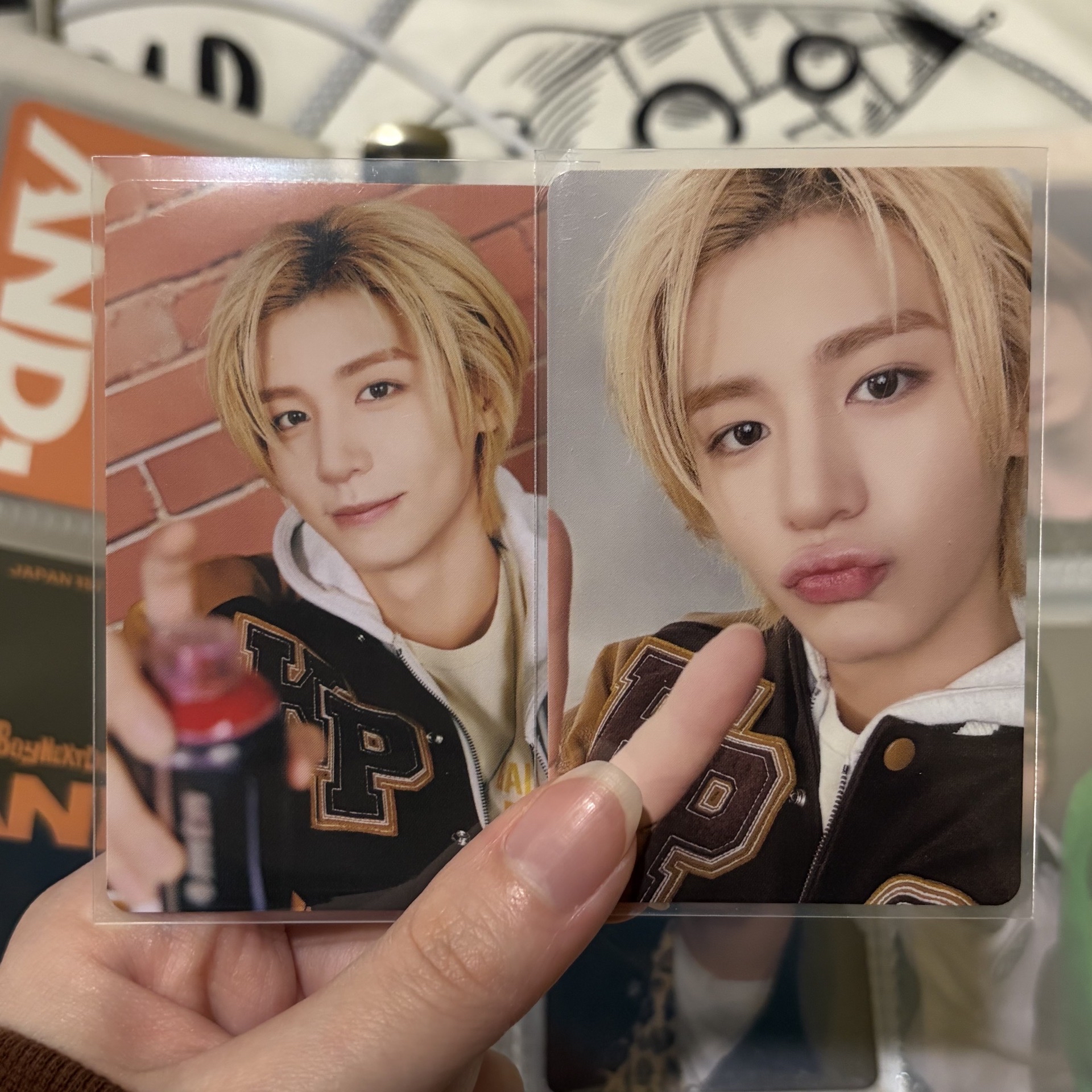 兩張很可愛的日巡小卡 一張有笑一張嘟嘴😚