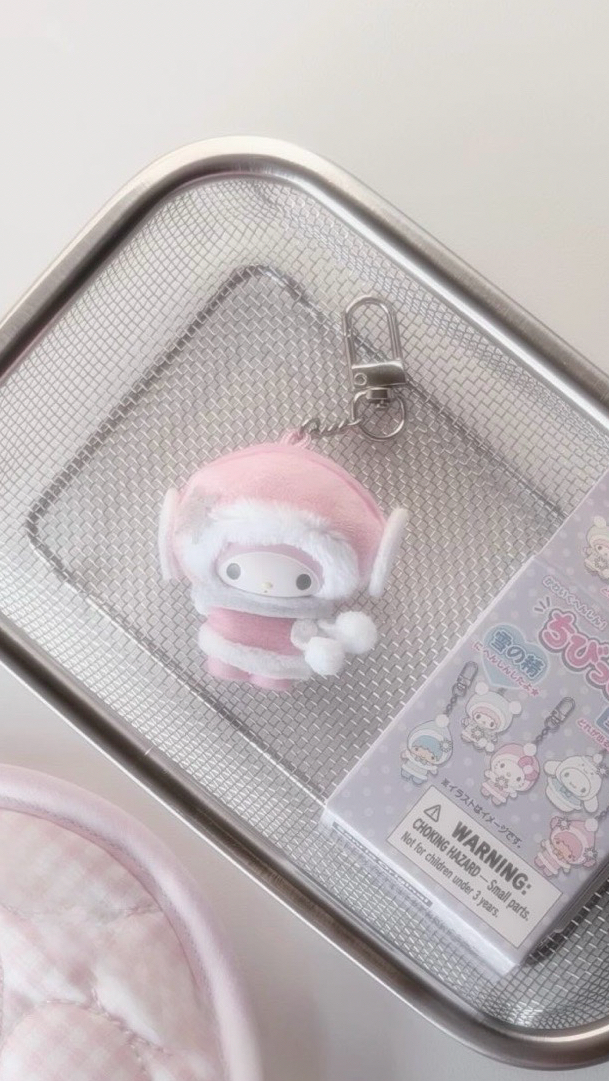 ꒰ 美樂蒂冬季雪人吊飾 ꒱