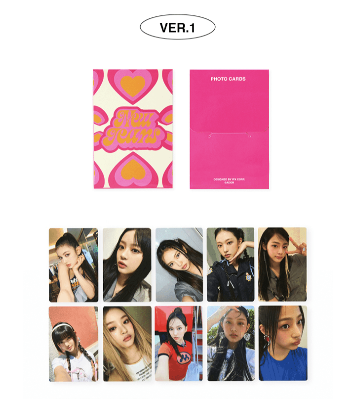 【全新未拆封】NewJeans Get Up 快閃卡包 1.0 紅 (一套10張)