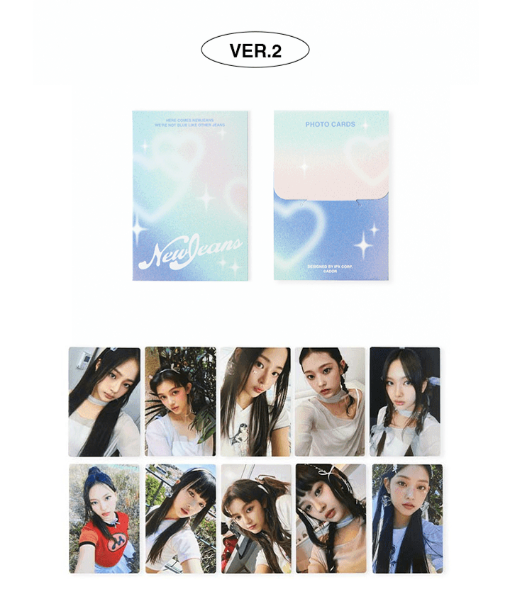 【全新未拆封】NewJeans Get Up 快閃卡包 1.0 藍 (一套10張)