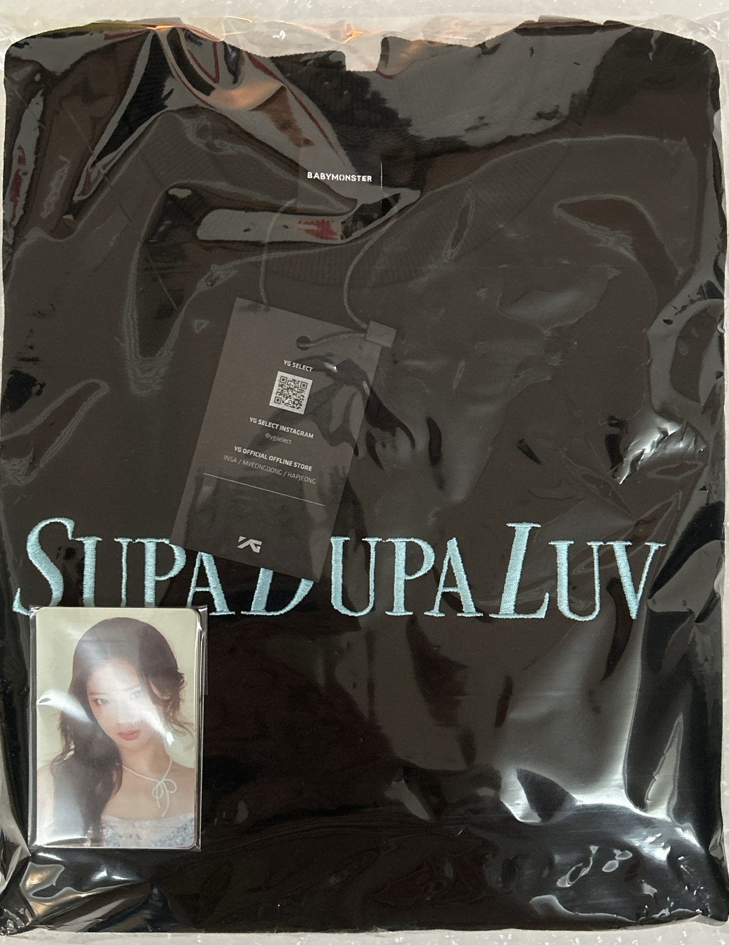 sdl黑長袖上衣 全新未拆