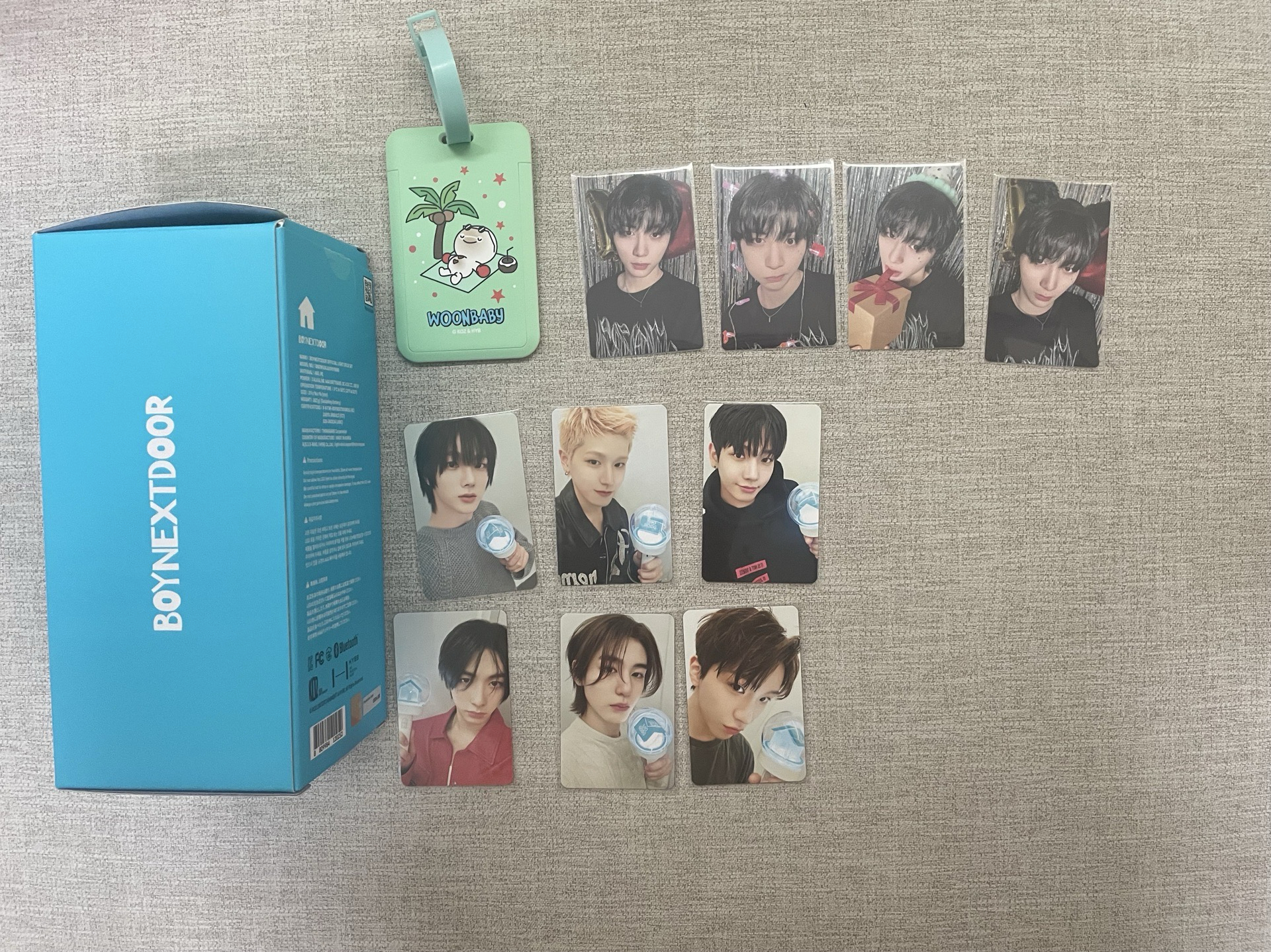 boynextdoor 手燈 泰山生日卡 雲鶴卡套