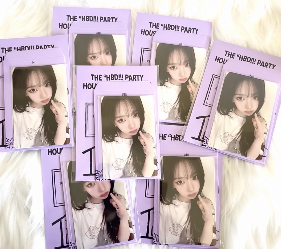 Karina25年生日卡 派對小卡組