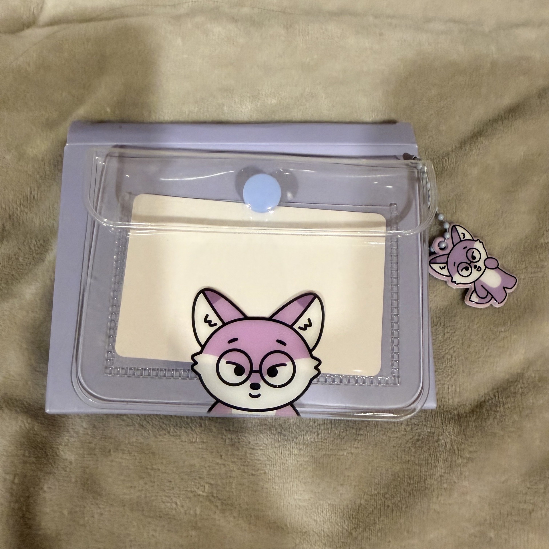 Miniteen x 7-11 圓佑PVC收納透明包 狐袋子