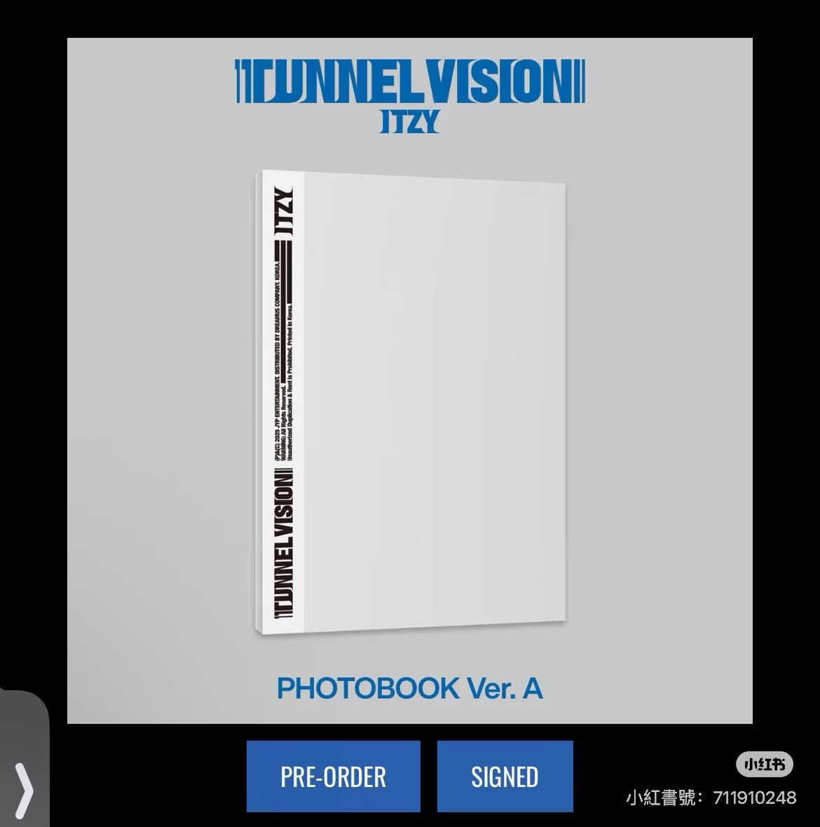 tnvs美版親簽已拆