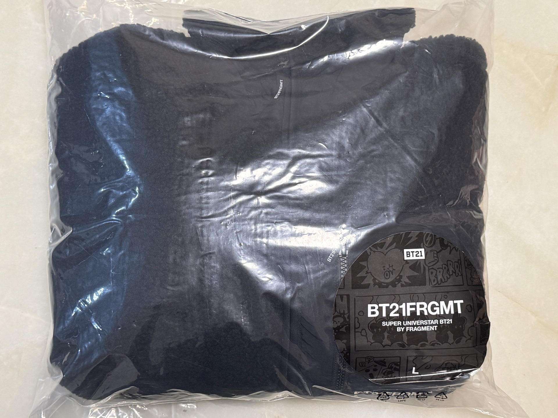 BT21x藤原浩 羊羔毛外套 L尺寸 可議