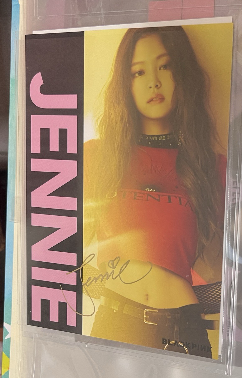 BLACKPINK JENNIE 日本官咖 2017聖誕 明信片