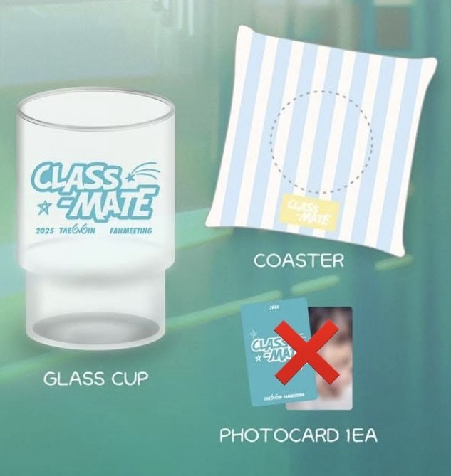 TAEMIN2025 FM玻璃杯（無卡）