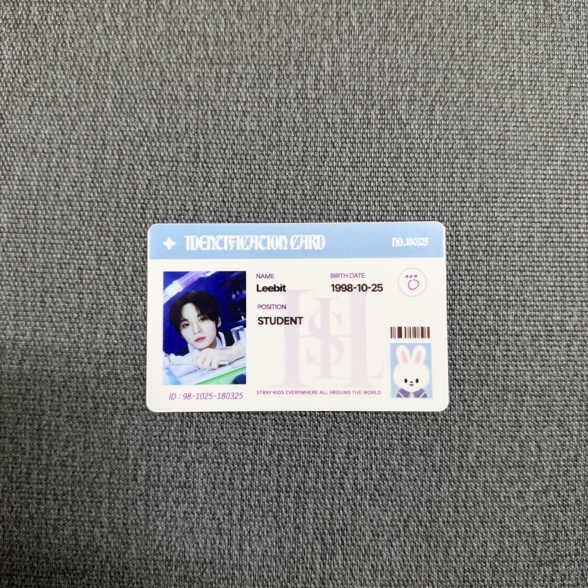 SKZ LEEKNOW 4th FM 釜山快閃店ID卡