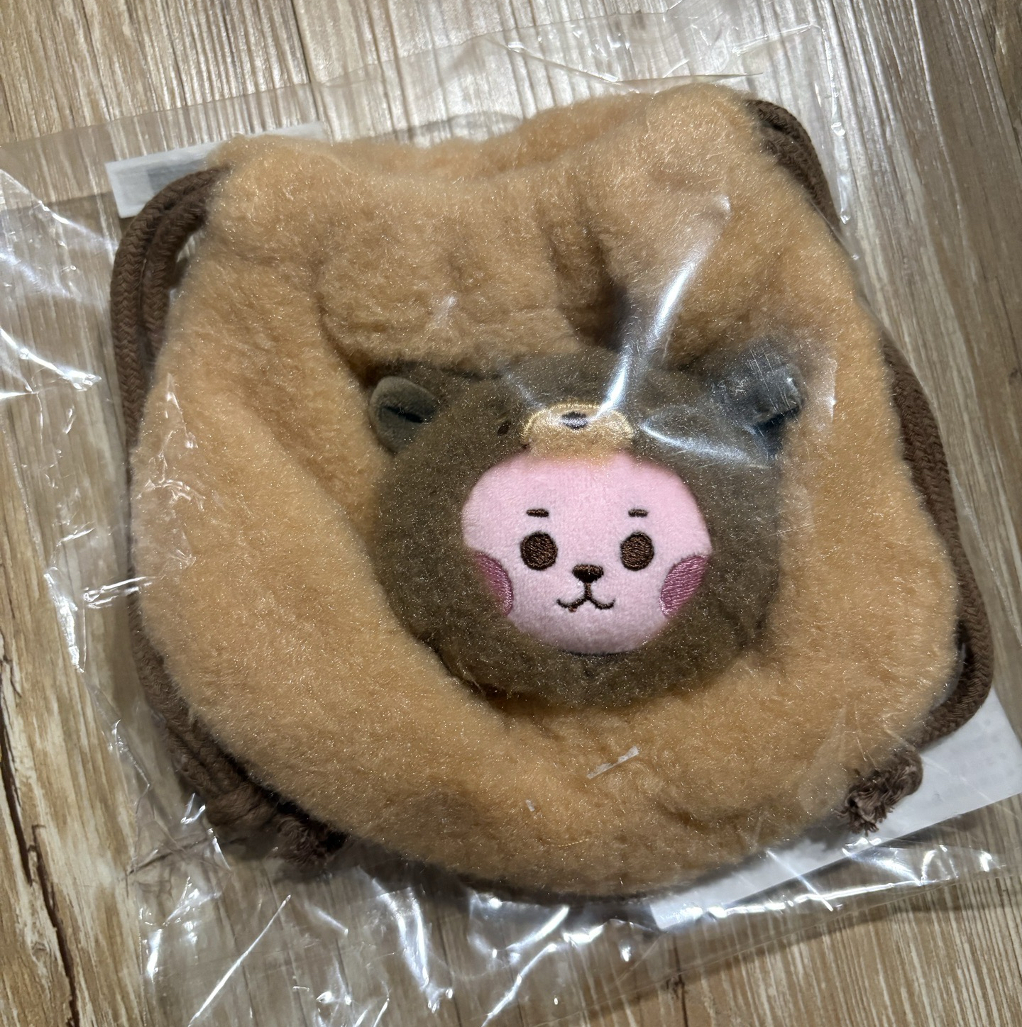 全新 BT21毛絨Cooky束口袋